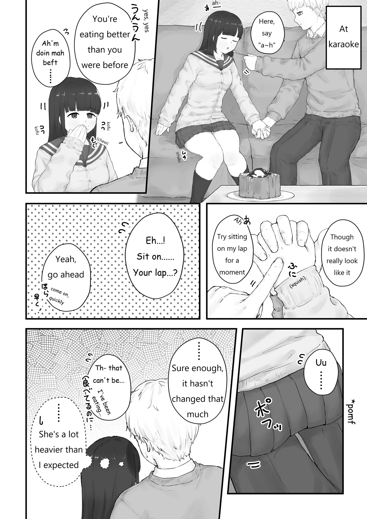 [habutton]Aoba's Weight Gain(English) (Ongoing) Page 6