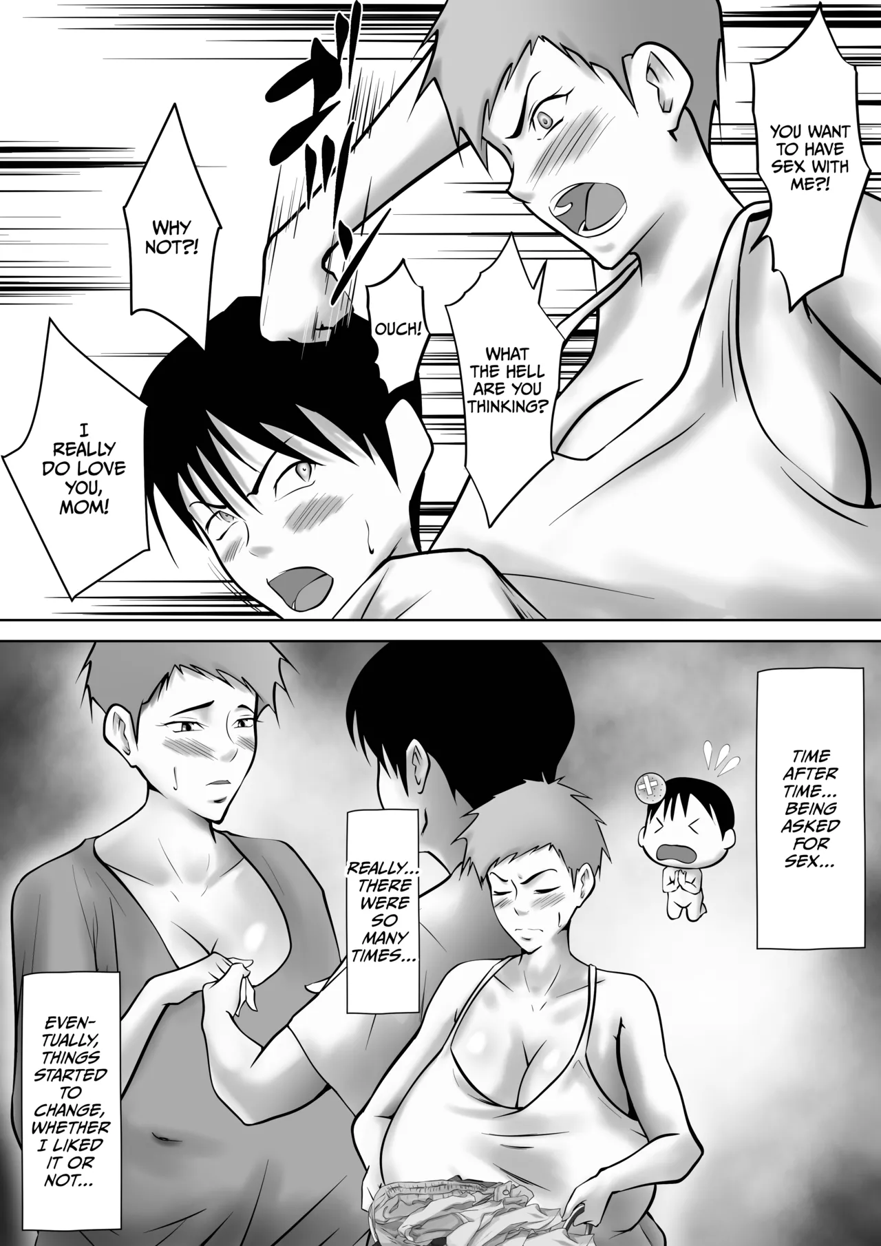 [Pentacle (Shimipan)]Tsuma ga Sex Sasete Kurenai no de, Musuko ni Netotte Moratte Okazu ni suru koto ni Shimashita Page 12