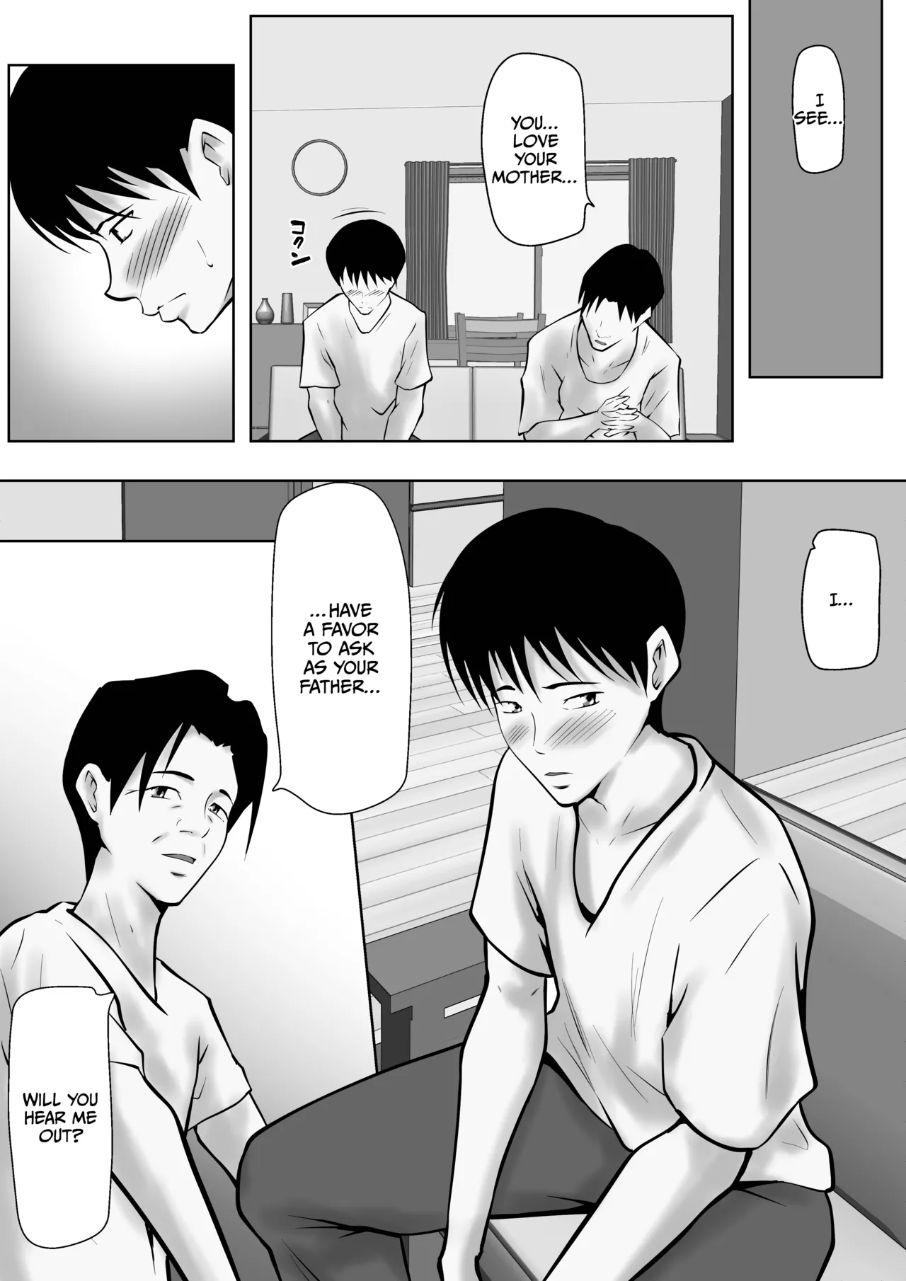 [Pentacle (Shimipan)]Tsuma ga Sex Sasete Kurenai no de, Musuko ni Netotte Moratte Okazu ni suru koto ni Shimashita Page 8