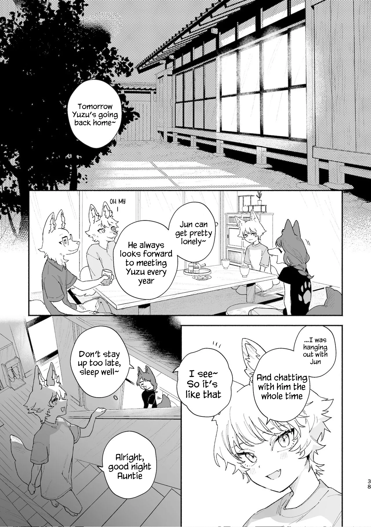 [usachanGet]Otoko ga Uke. ~Coyote-chan × Kai Inu-kun~ | Boys be Submissive. ~Coyote-chan x Kai Ken~[English] [Lunaslurp] Page 37