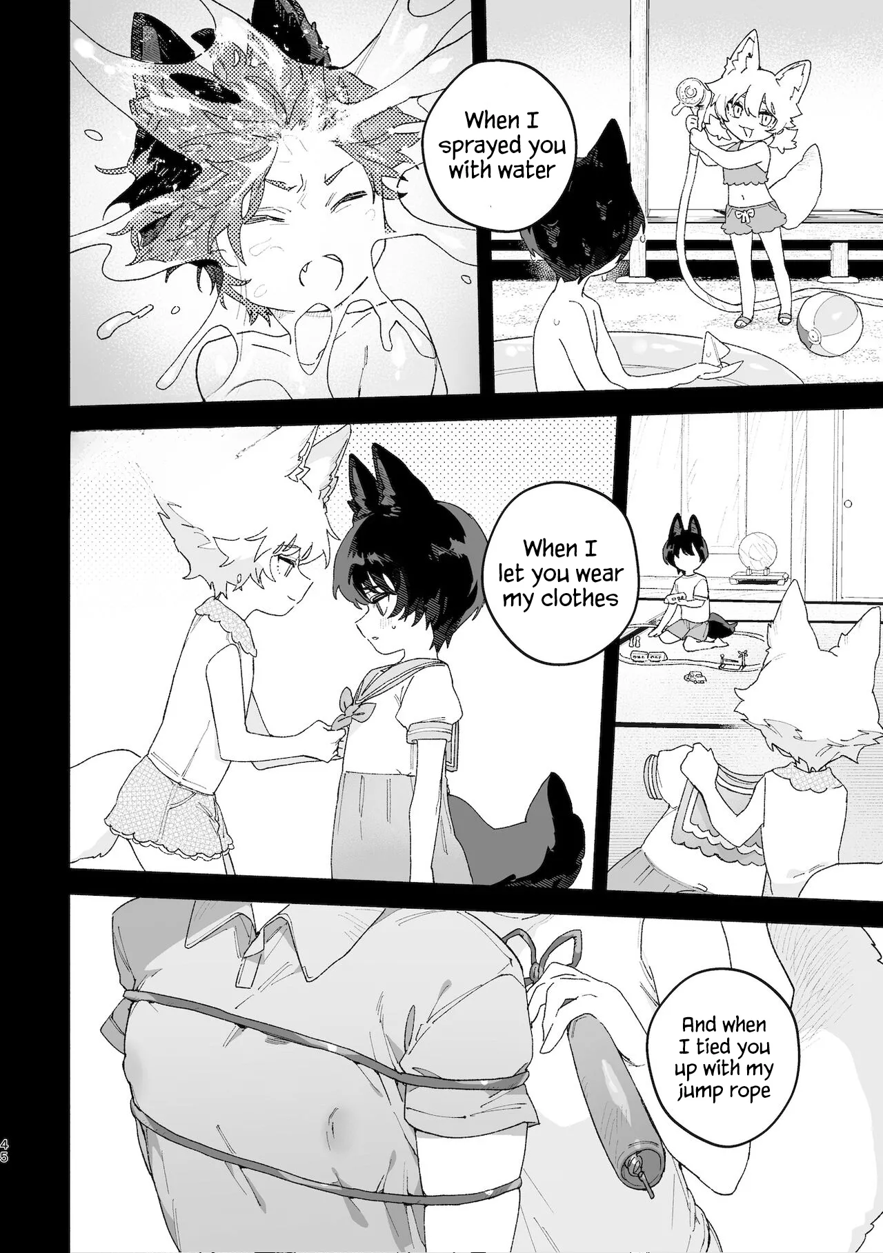 [usachanGet]Otoko ga Uke. ~Coyote-chan × Kai Inu-kun~ | Boys be Submissive. ~Coyote-chan x Kai Ken~[English] [Lunaslurp] Page 44