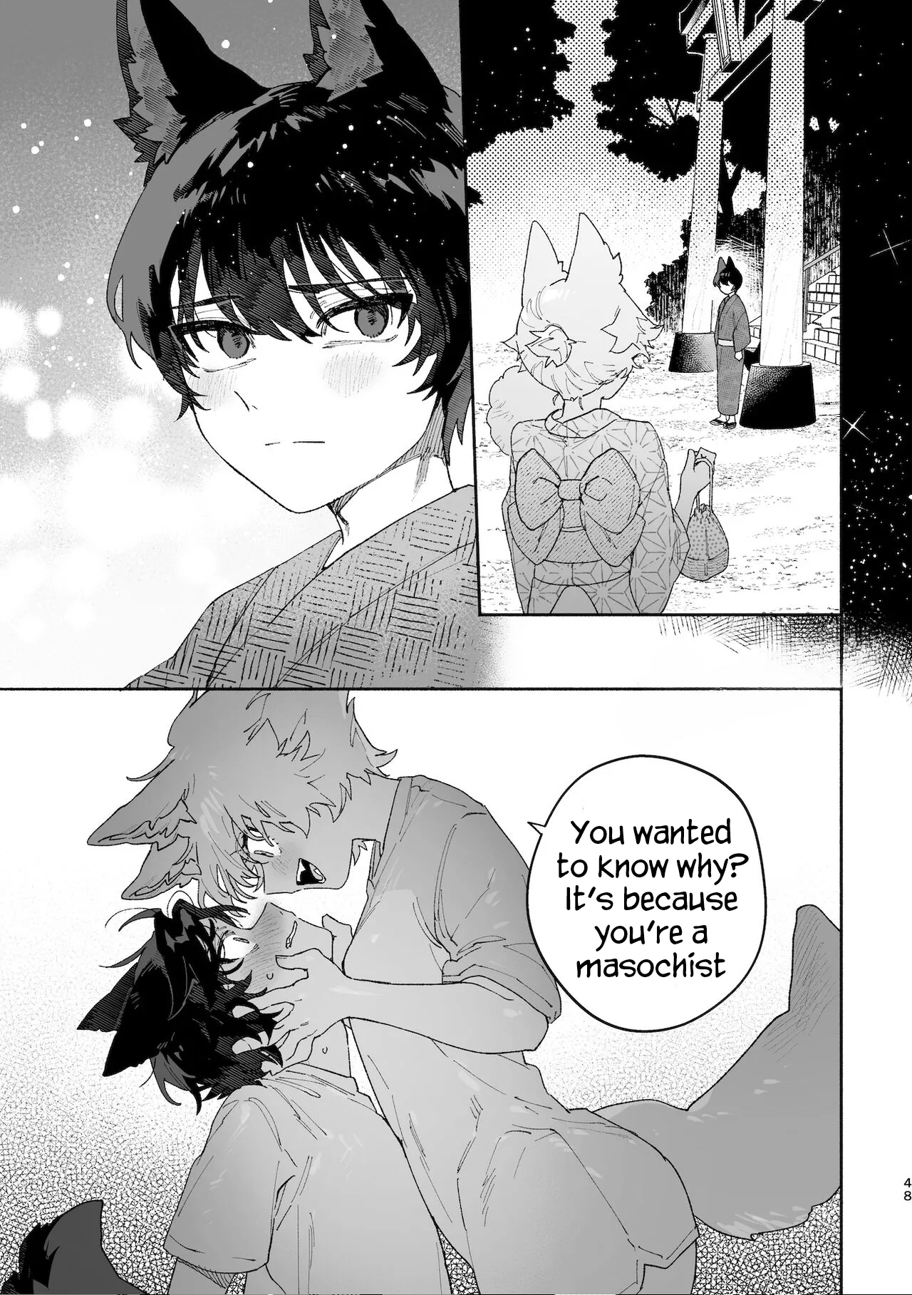 [usachanGet]Otoko ga Uke. ~Coyote-chan × Kai Inu-kun~ | Boys be Submissive. ~Coyote-chan x Kai Ken~[English] [Lunaslurp] Page 47