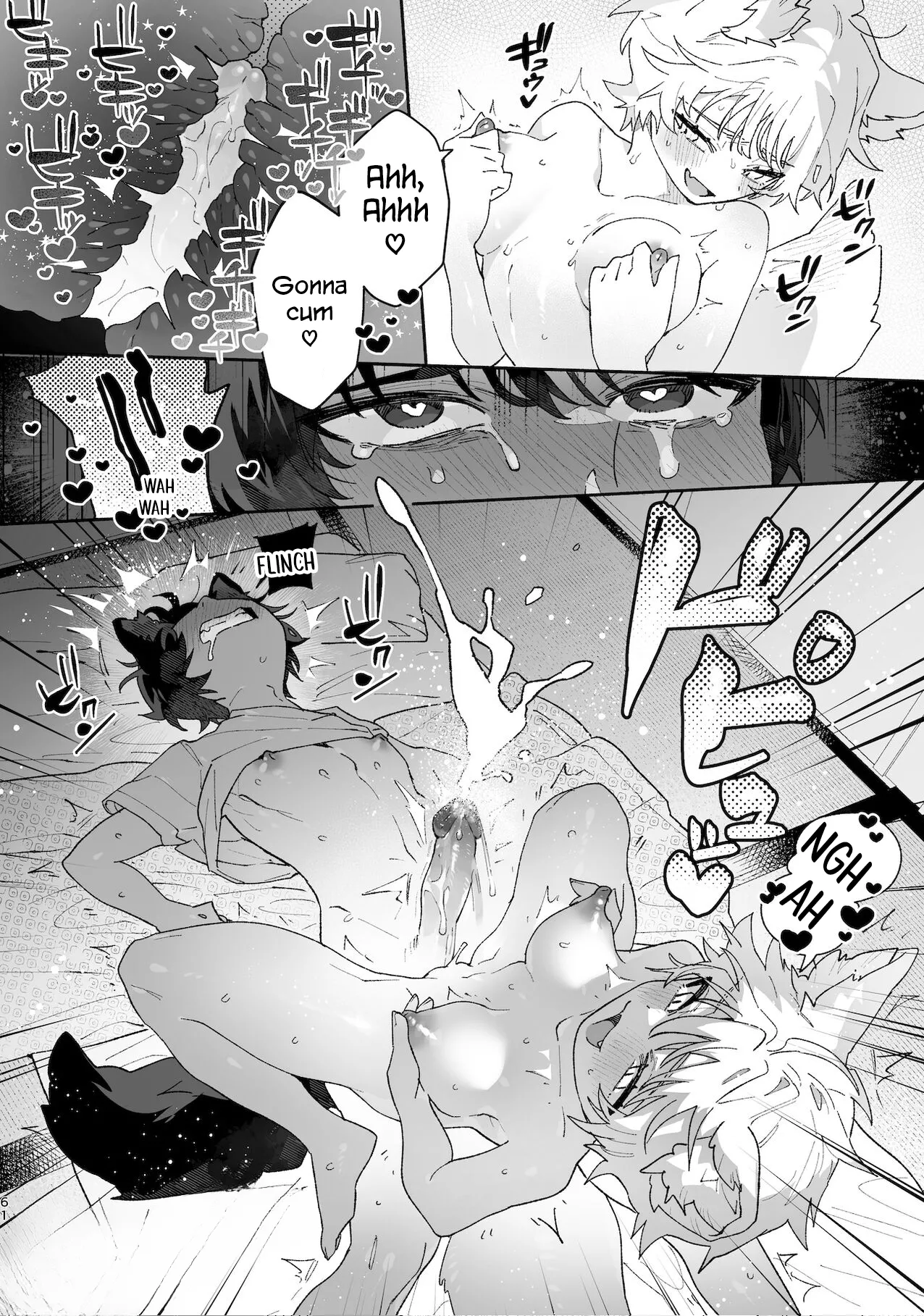 [usachanGet]Otoko ga Uke. ~Coyote-chan × Kai Inu-kun~ | Boys be Submissive. ~Coyote-chan x Kai Ken~[English] [Lunaslurp] Page 60