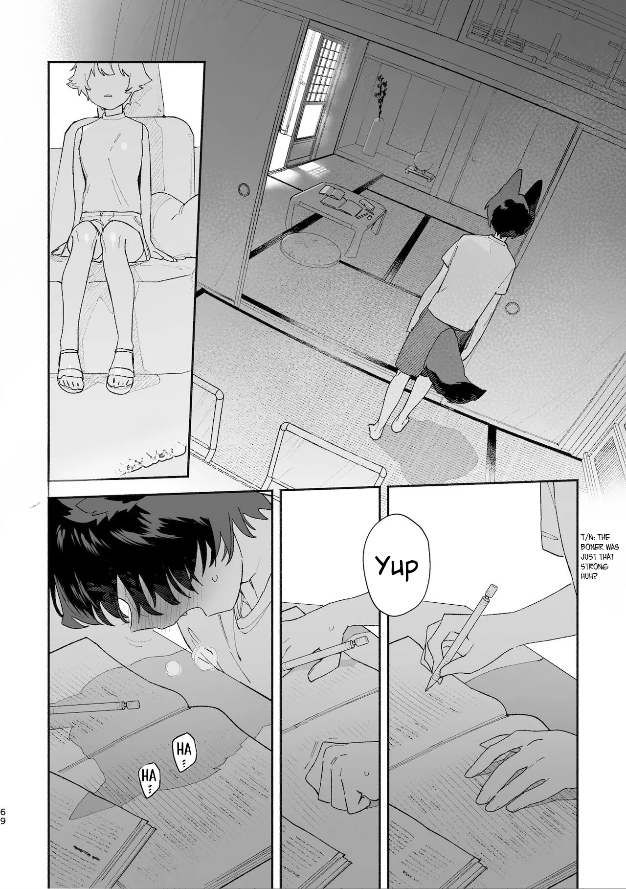 [usachanGet]Otoko ga Uke. ~Coyote-chan × Kai Inu-kun~ | Boys be Submissive. ~Coyote-chan x Kai Ken~[English] [Lunaslurp] Page 68