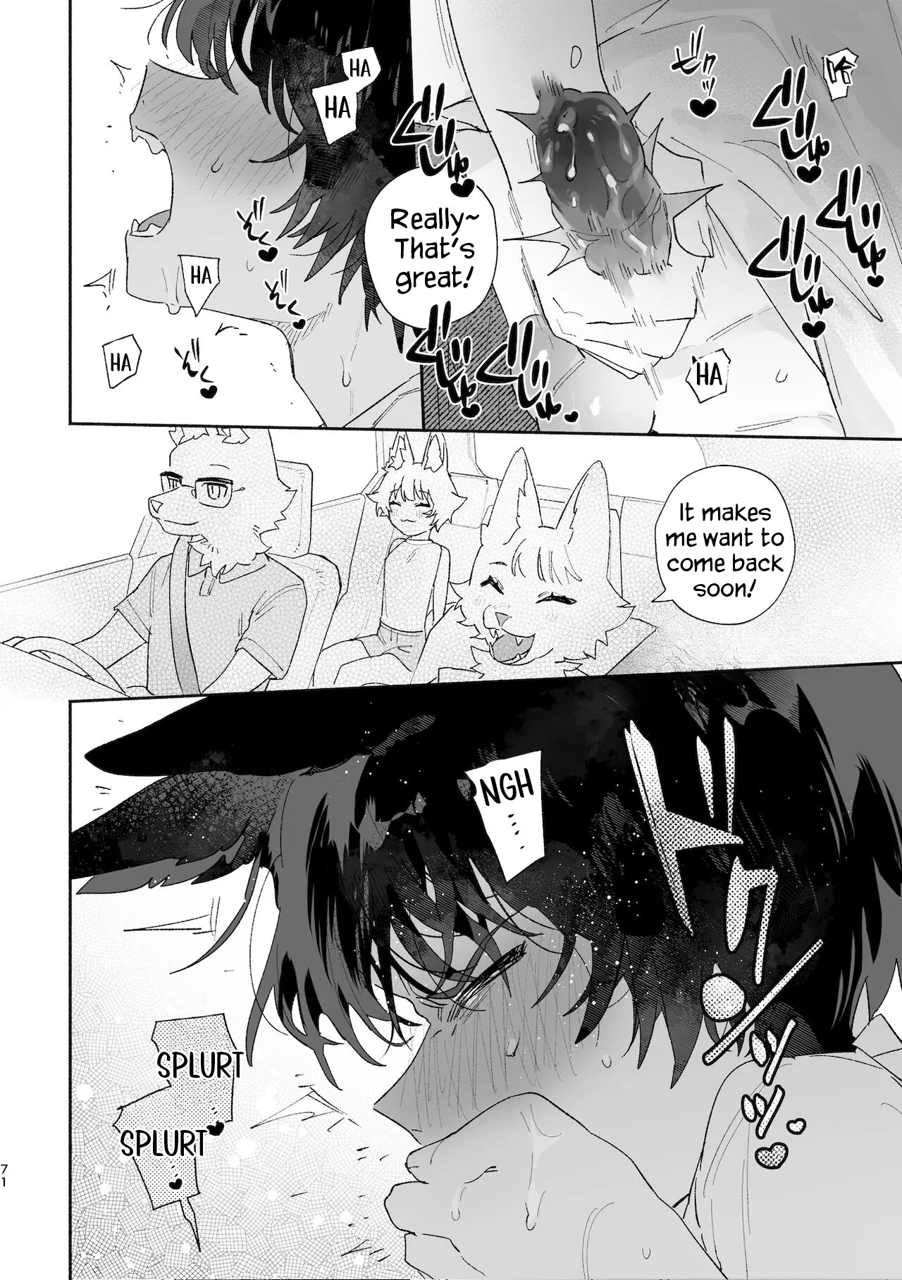[usachanGet]Otoko ga Uke. ~Coyote-chan × Kai Inu-kun~ | Boys be Submissive. ~Coyote-chan x Kai Ken~[English] [Lunaslurp] Page 70