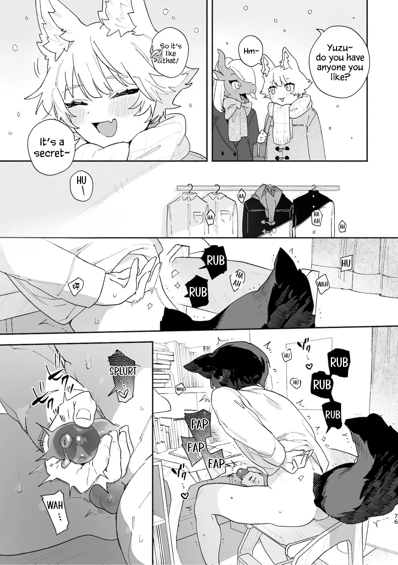 [usachanGet]Otoko ga Uke. ~Coyote-chan × Kai Inu-kun~ | Boys be Submissive. ~Coyote-chan x Kai Ken~[English] [Lunaslurp] Page 75