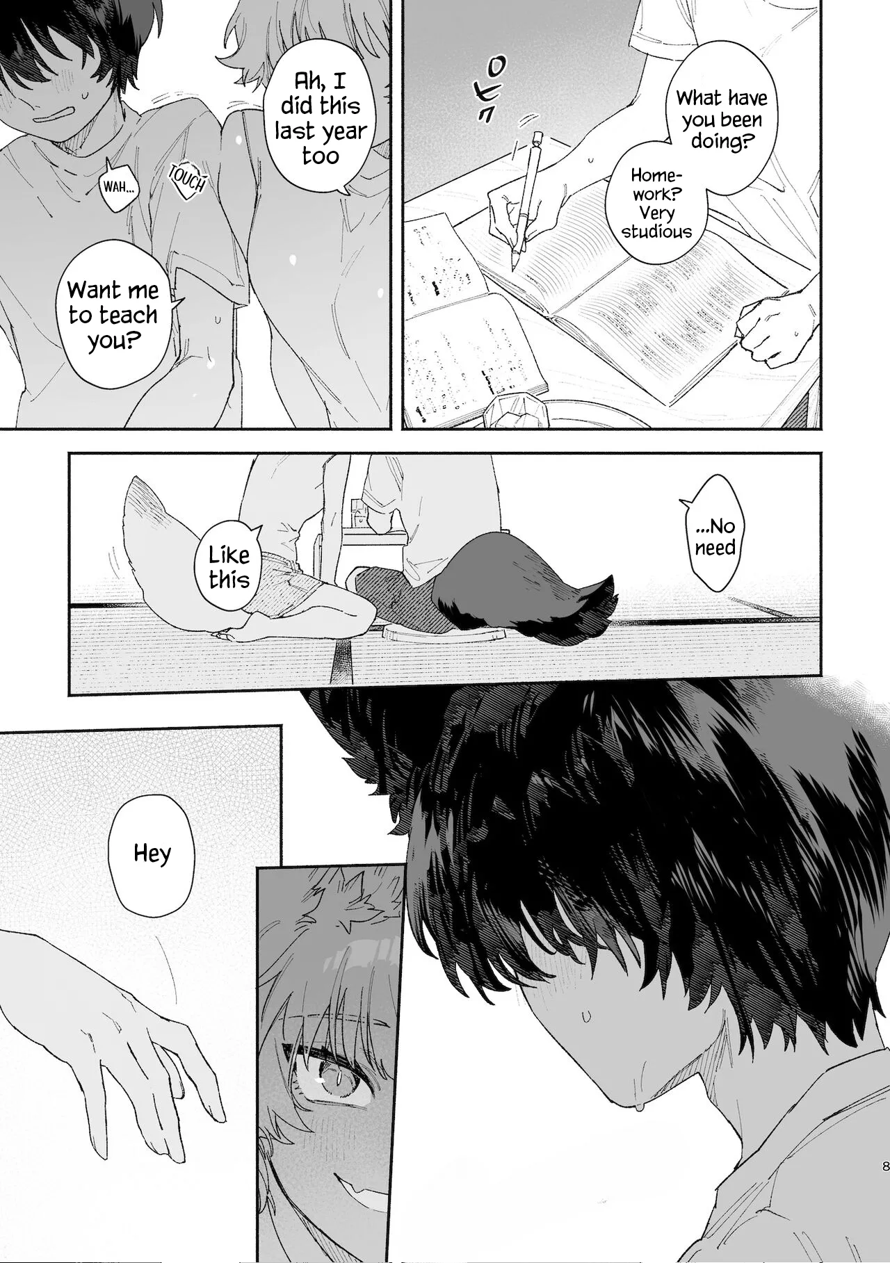 [usachanGet]Otoko ga Uke. ~Coyote-chan × Kai Inu-kun~ | Boys be Submissive. ~Coyote-chan x Kai Ken~[English] [Lunaslurp] Page 8