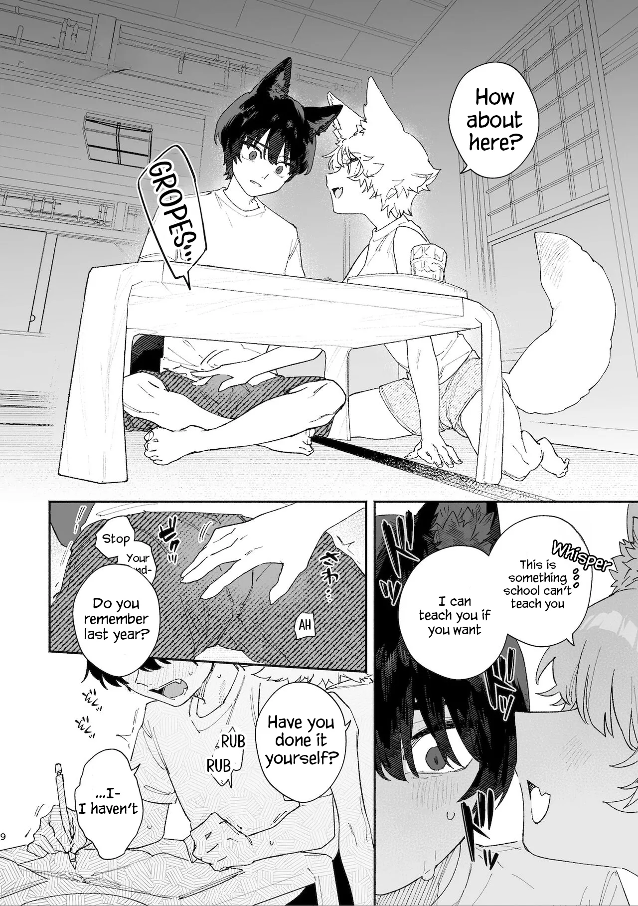 [usachanGet]Otoko ga Uke. ~Coyote-chan × Kai Inu-kun~ | Boys be Submissive. ~Coyote-chan x Kai Ken~[English] [Lunaslurp] Page 9
