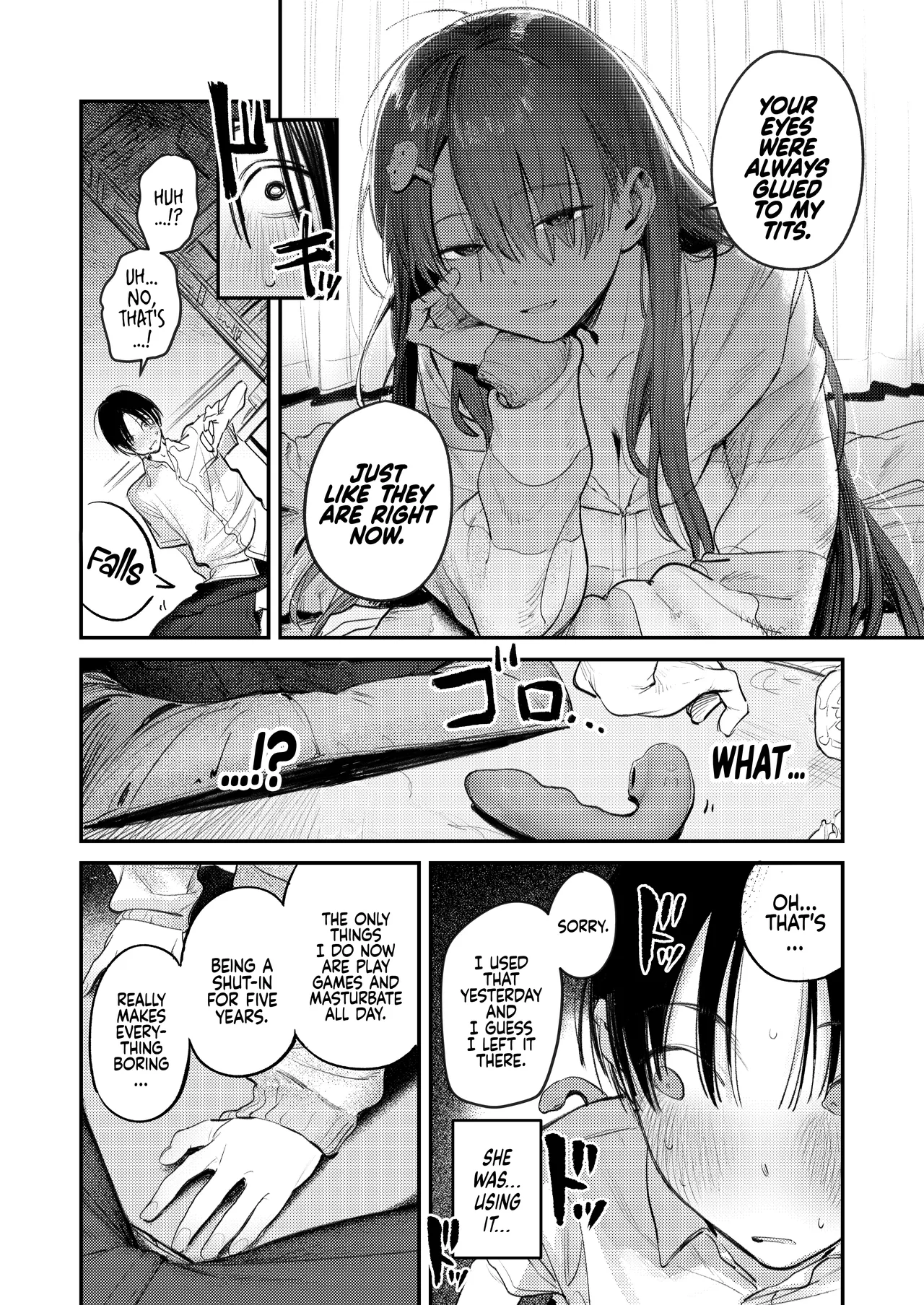[Momojiru Teien (Momokumo)]Mamono no Heya ~6 nen-buri ni Saikai shitara Hikikomori NEET ni Natteita Shinyuu no Onee-san ni Semararete Seieki o Shiboritorareru Hanashi | Monster’s Room ~The Story of Being Milked by My Best Friend's Older Sister who had Become a Shut-in NEET after not seeing Her for Six Years[English] [Coffedrug] [Digital] Page 13