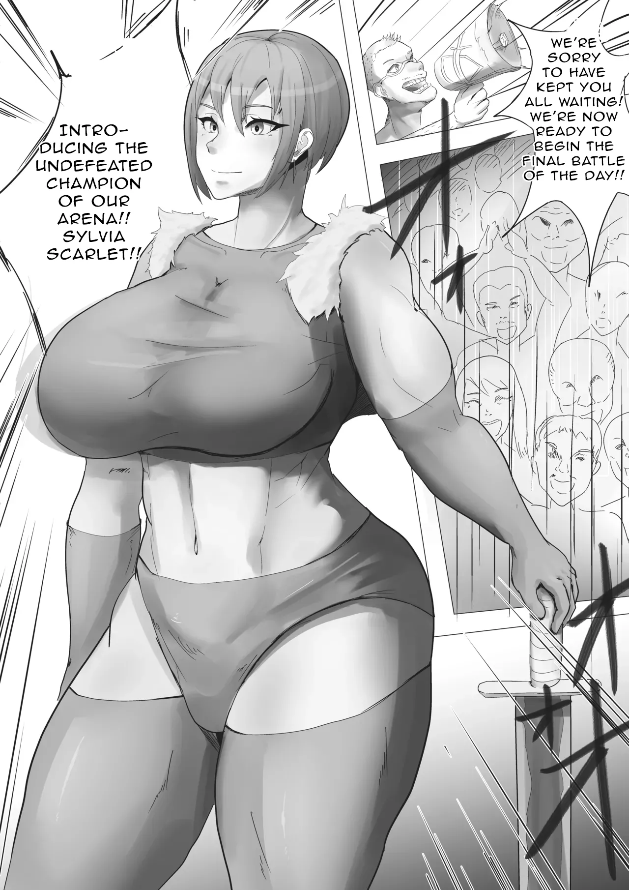 Arena Champion Female Swordsman Transformed into an Obscene Spectacle Page 2