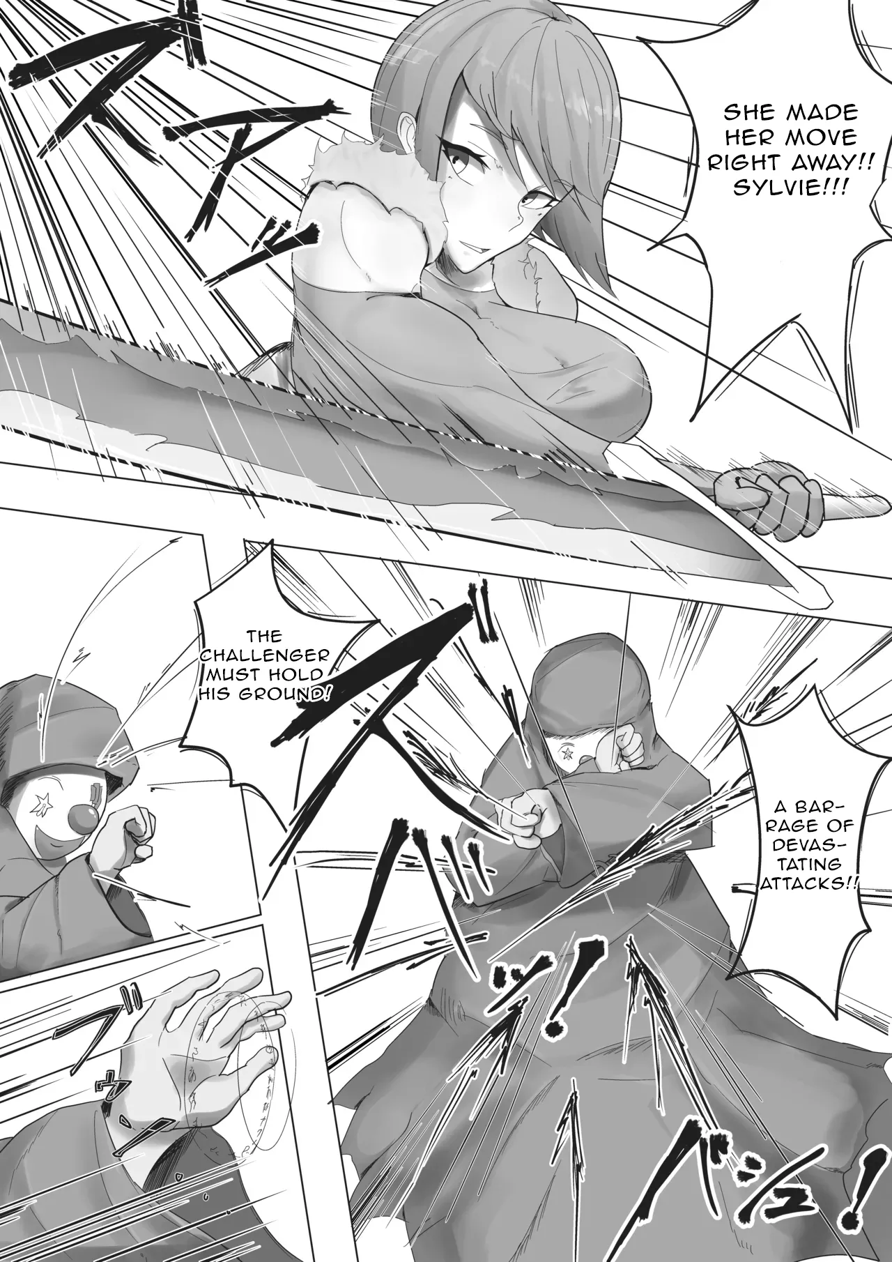 Arena Champion Female Swordsman Transformed into an Obscene Spectacle Page 4