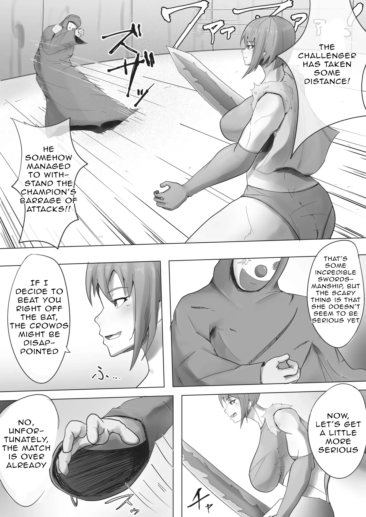 Arena Champion Female Swordsman Transformed into an Obscene Spectacle Page 5