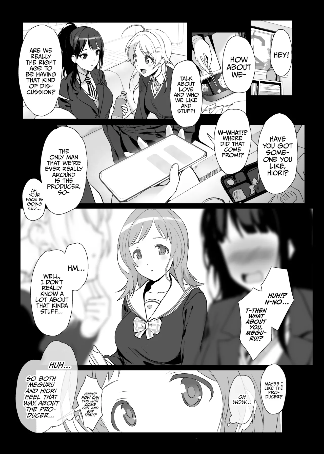 [Trinity Kyoudan (Yodare)]Sakuragi Mano no Renai Jijou | Of Sakuragi Mano's Love(THE iDOLM@STER: Shiny Colors) [English] [Bikkie Biter] [Digital] Page 2
