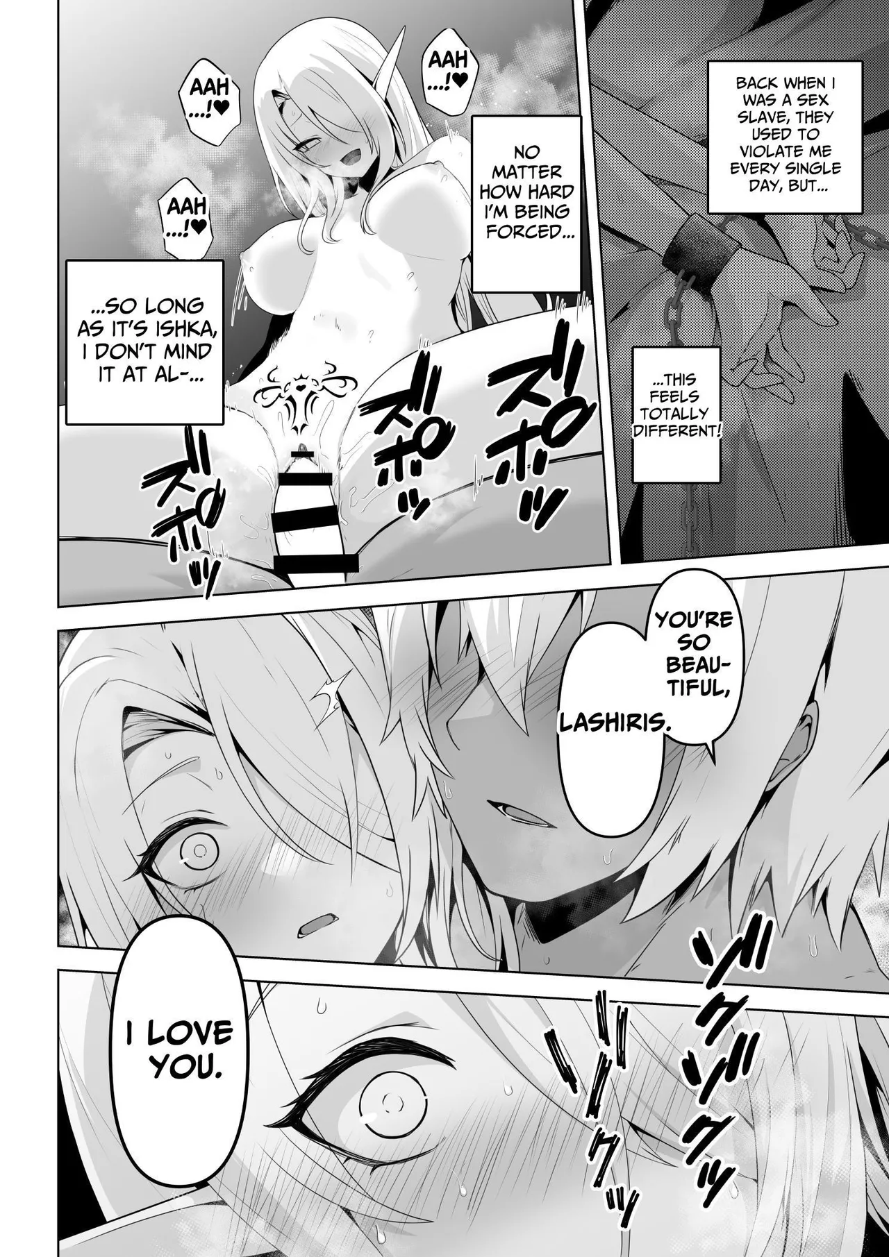 [HASHIOKI (Otemoto)]Seiyoku Tsuyo Tsuyo Elf wa Muriyari Okashite Hoshii | Lustful Elf Wants To Be Violated Against Her Will[English] [tsuyoshi] Page 50