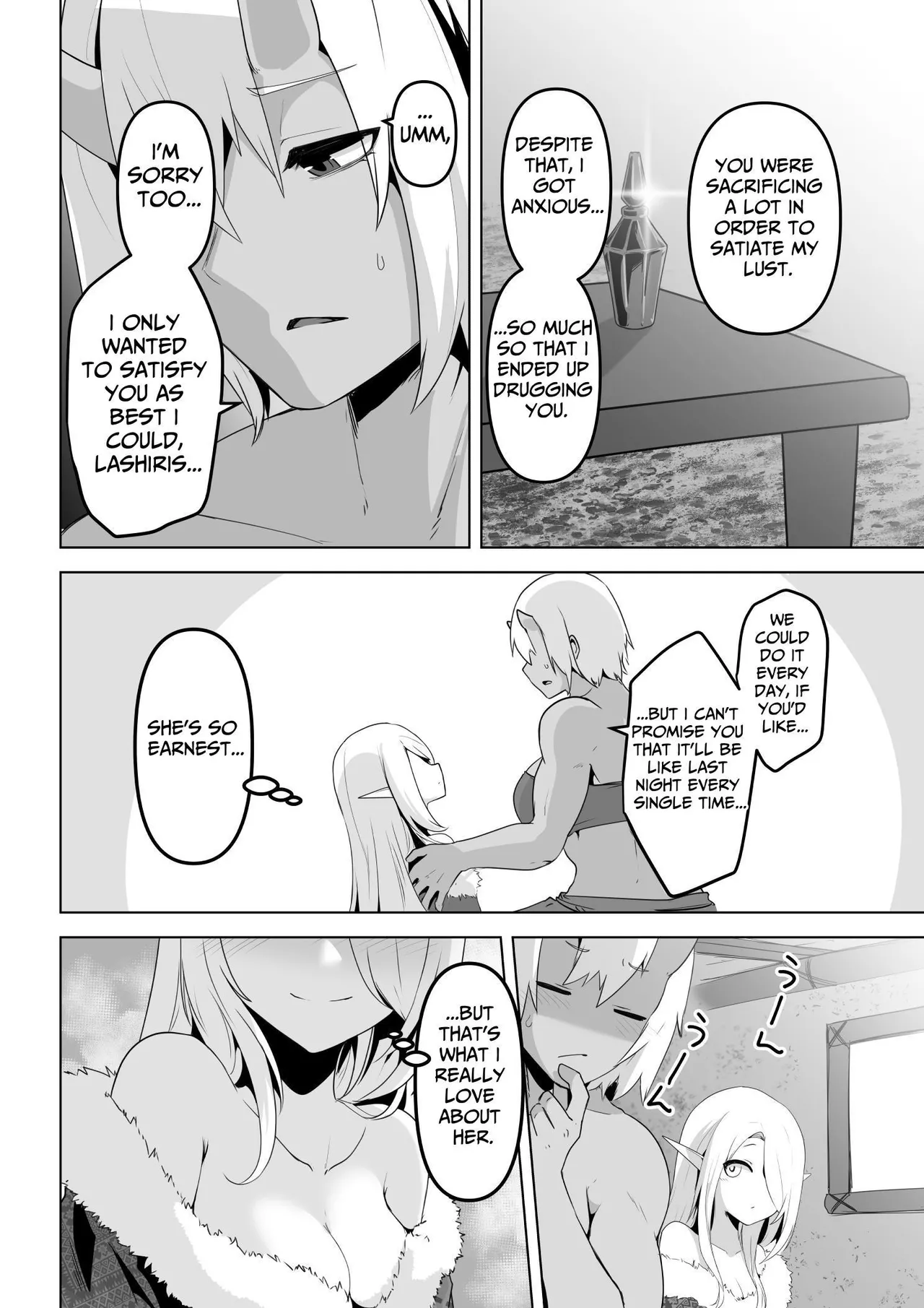 [HASHIOKI (Otemoto)]Seiyoku Tsuyo Tsuyo Elf wa Muriyari Okashite Hoshii | Lustful Elf Wants To Be Violated Against Her Will[English] [tsuyoshi] Page 58