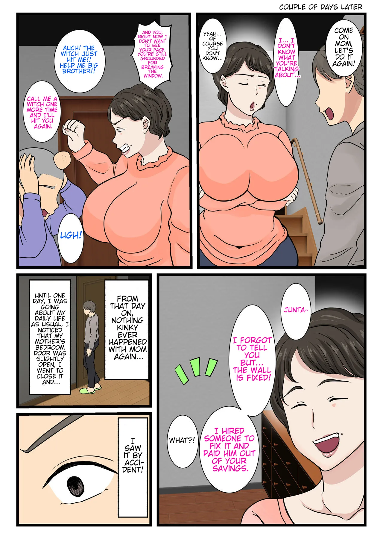 [Benii Kenkyuujo]Haha ga Kabe ni Hamatte Ugokenakatta node... | The day my mom got stuck in the wall and couldn't move...[English] Page 37