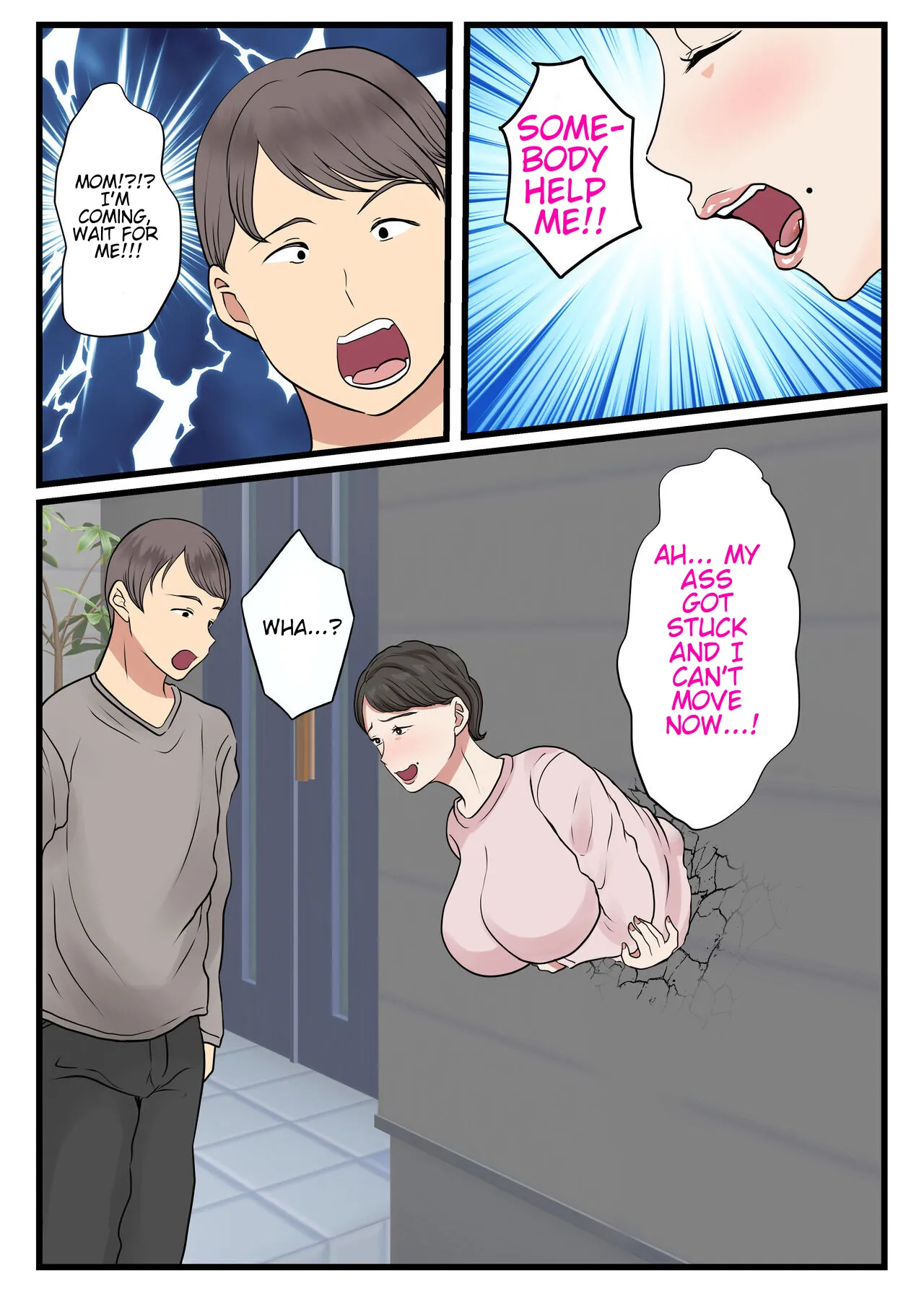 [Benii Kenkyuujo]Haha ga Kabe ni Hamatte Ugokenakatta node... | The day my mom got stuck in the wall and couldn't move...[English] Page 8