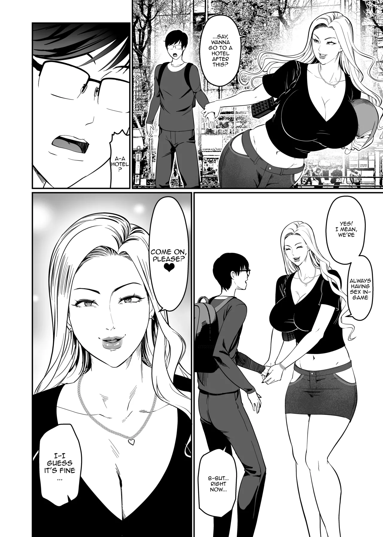 [ERO.MORI (Kirin Ouji)]Game de Seiso datta Anoko wa Gal!? | That Girl Who Was So Pure In-game Turned Out To Be a Tall Gyaru!?[English] Page 10