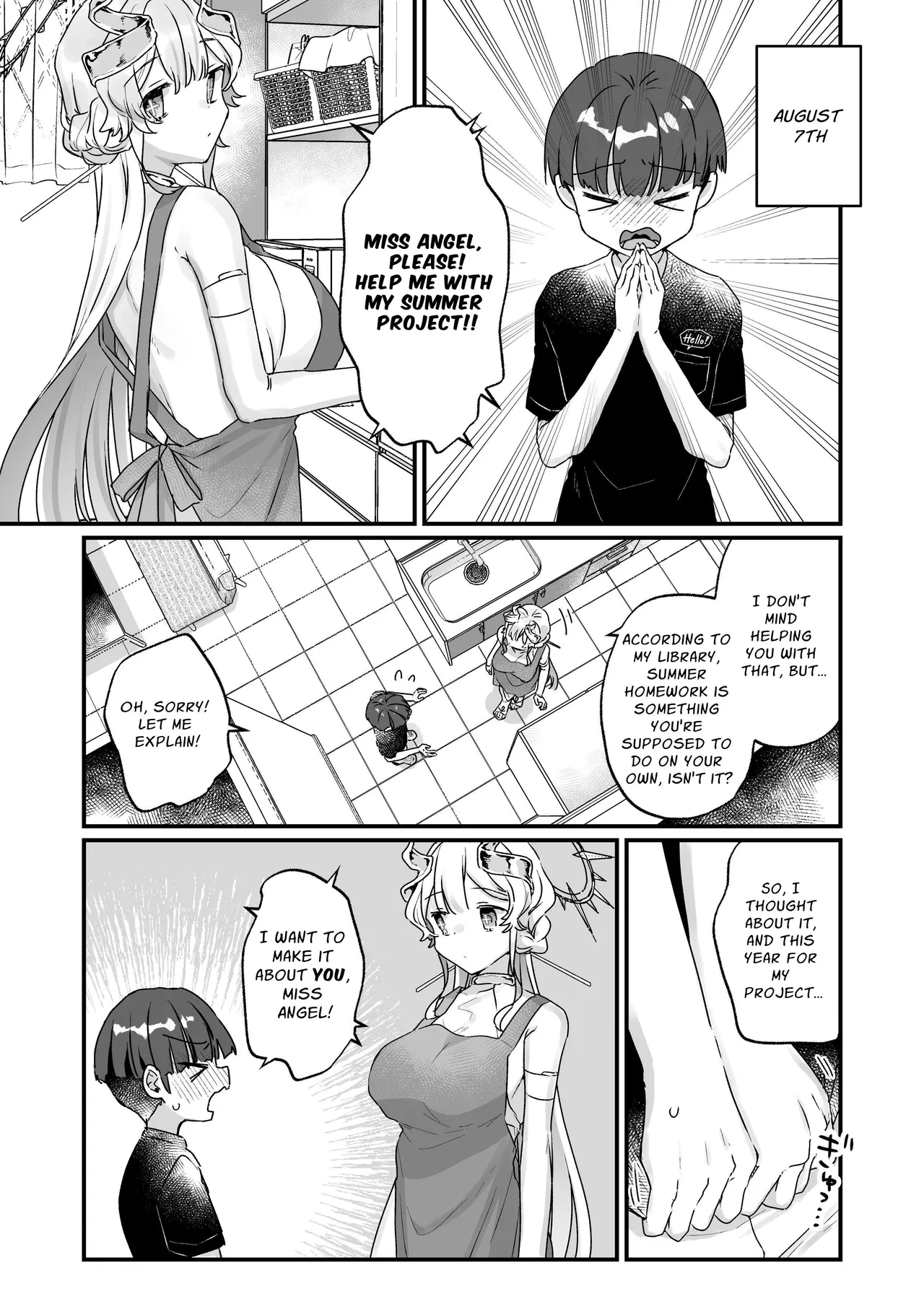 [Tenkirin (Kanroame)]Zoku Onaho Ochishita Kikai Tenshi-sama to Boku no Natsuyasumi | My Summer Vacation with a Fallen Faphole Mech Angel 2[English] [Translatoranon] [Digital] Page 16
