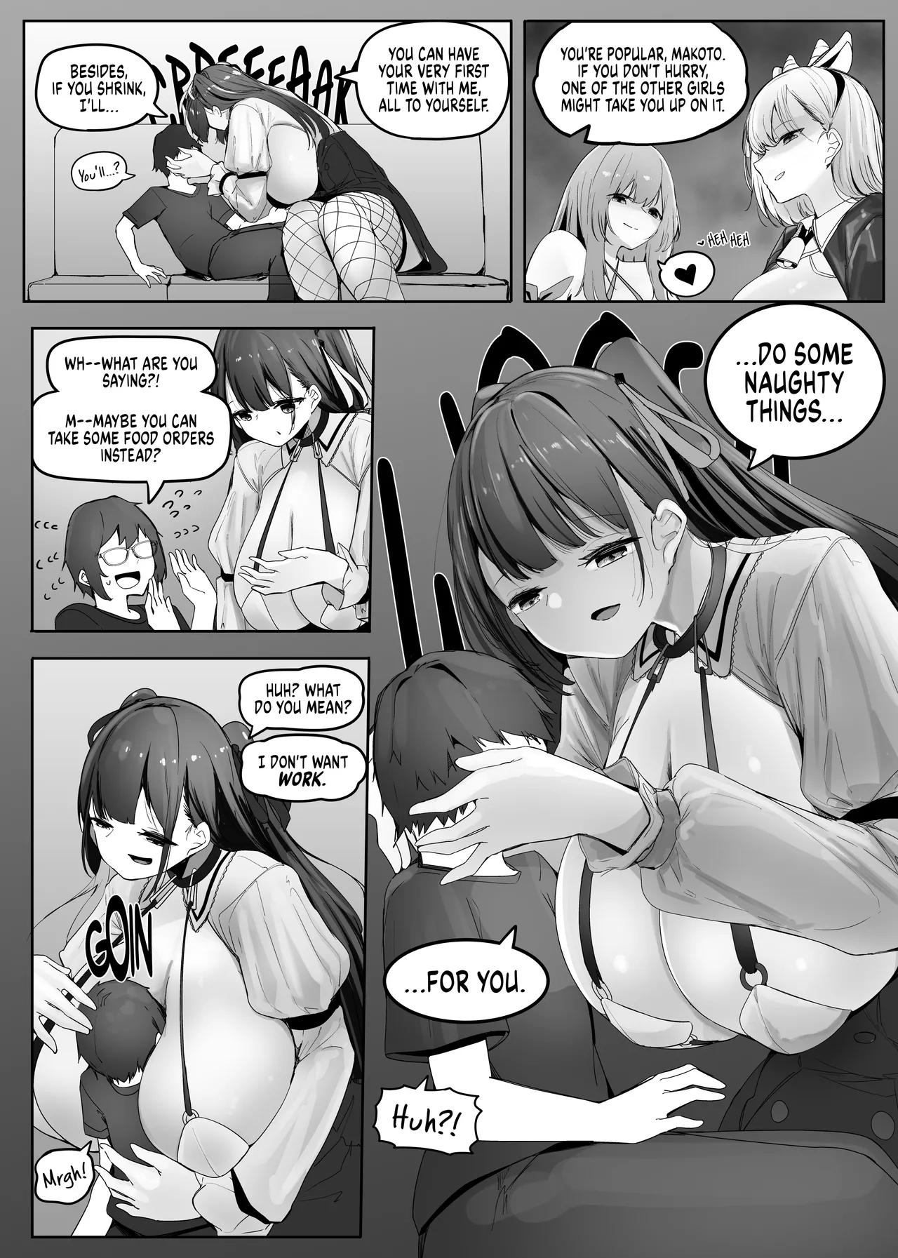 [Marushamo]Omise no Ko ga Minna Ookikute Ai ga Omoi | All the girls in the store are big and yandere[English] Page 5