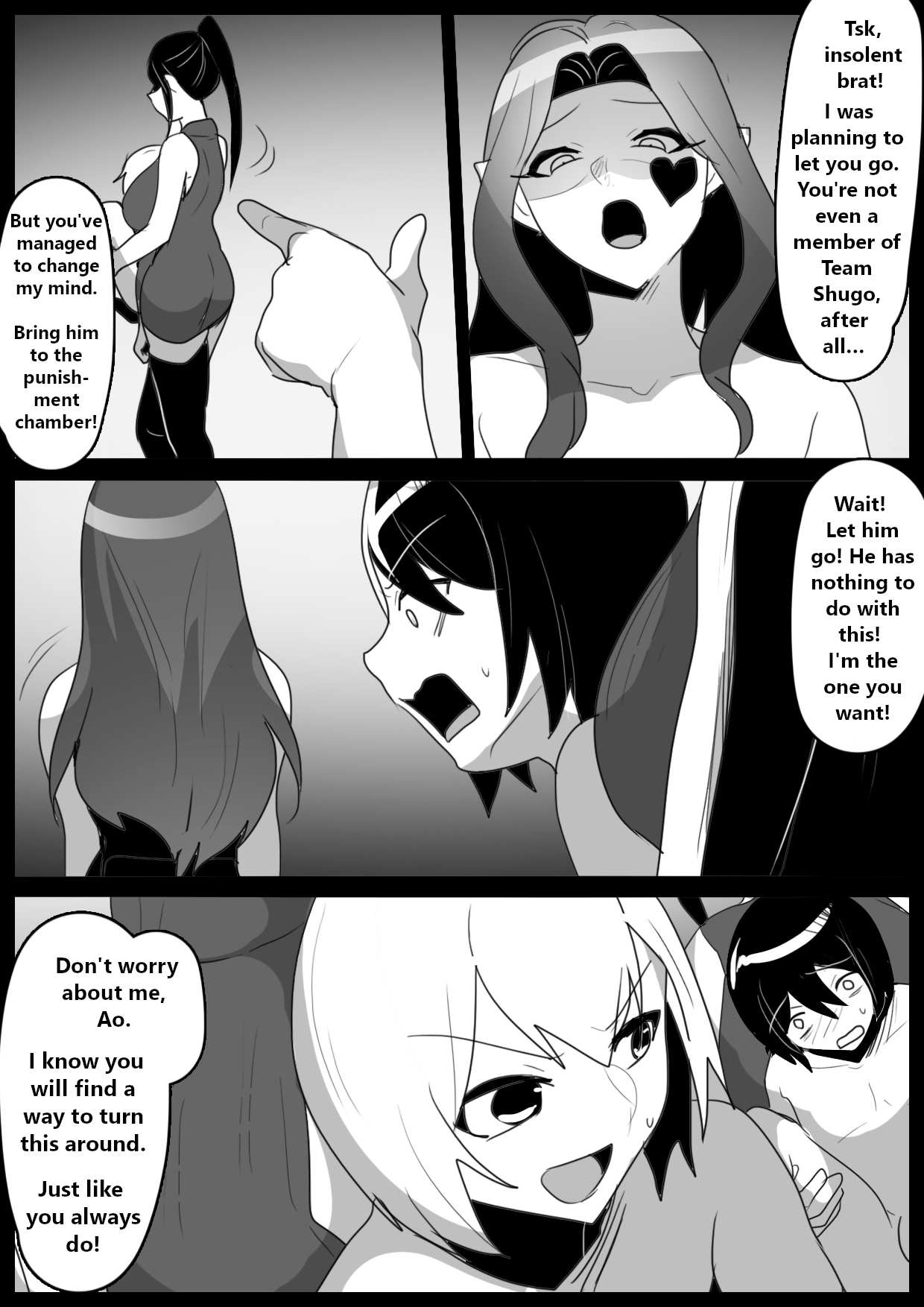 [Permission (Toppogi)]Hero shonen ga zako kaijin ni jinkaku shasei sa se rare fuin sa reru ohanashi[English] Page 12