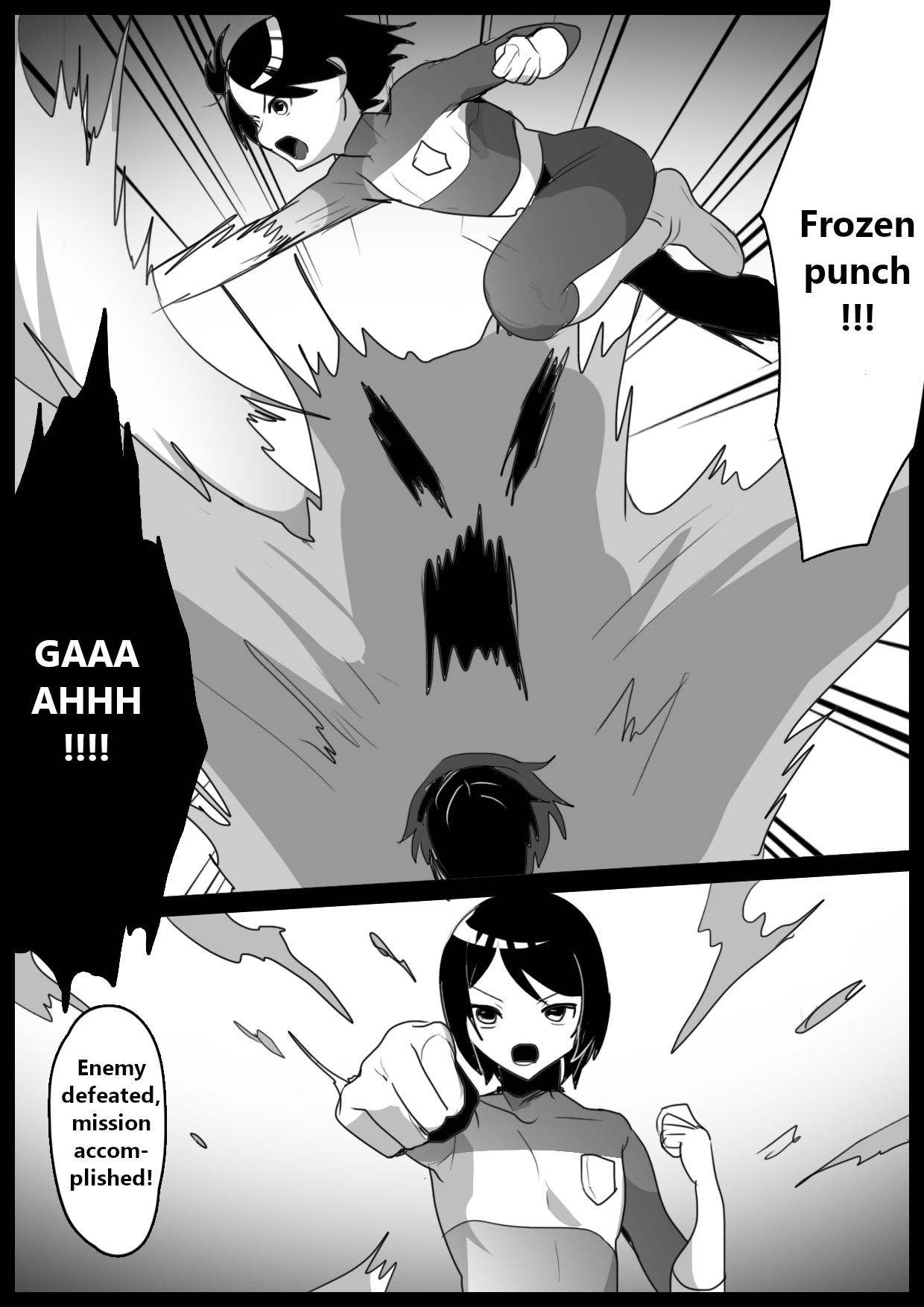 [Permission (Toppogi)]Hero shonen ga zako kaijin ni jinkaku shasei sa se rare fuin sa reru ohanashi[English] Page 2