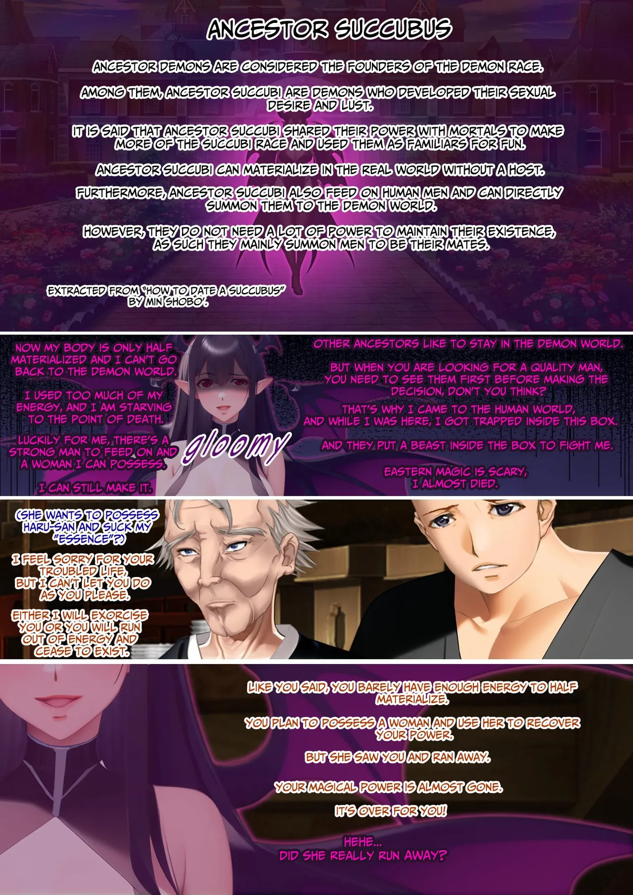 The Succubus Box: A lewd and unusual fate befalls the exorcist grandfather and grandson. Page 18