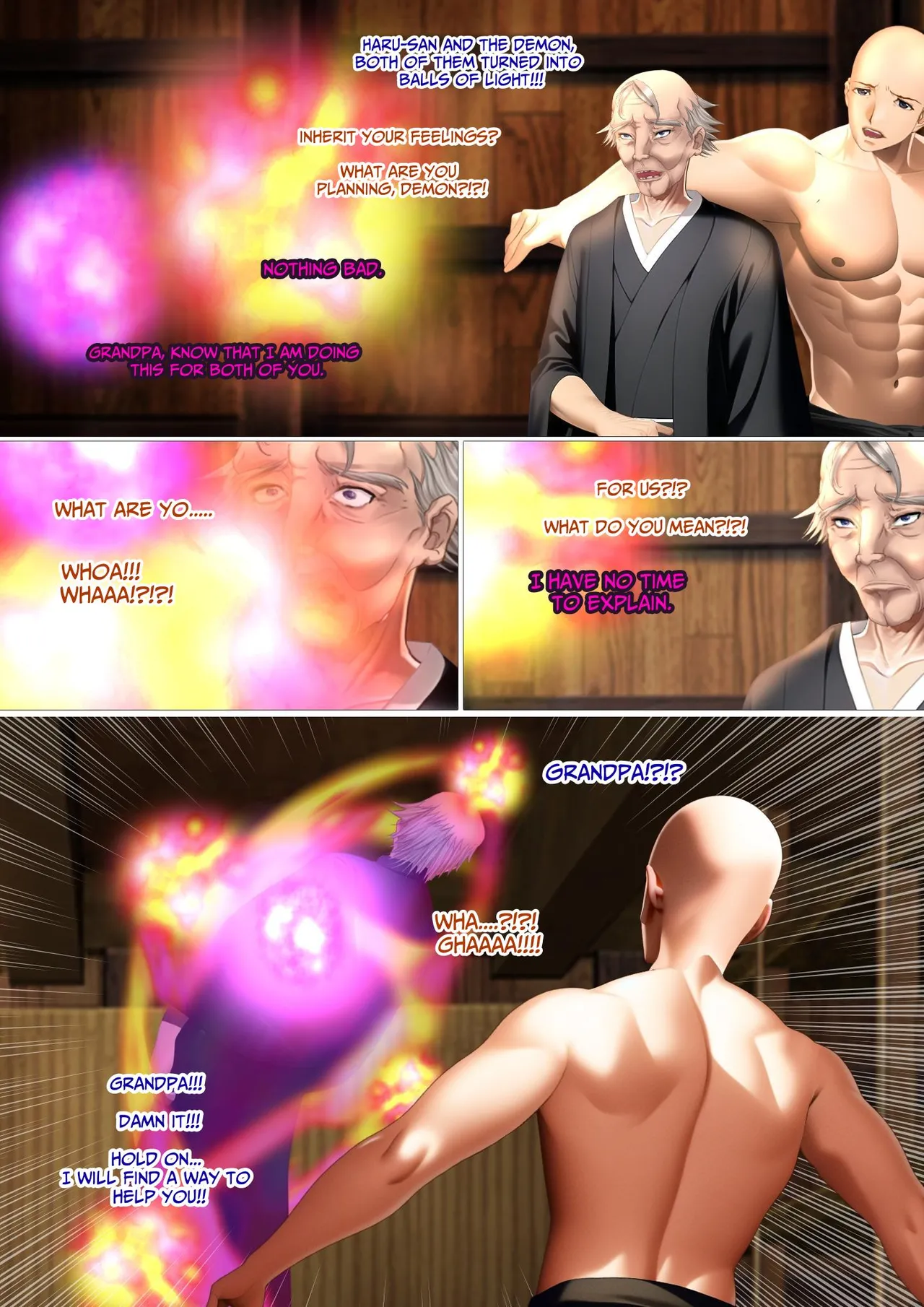 The Succubus Box: A lewd and unusual fate befalls the exorcist grandfather and grandson. Page 27
