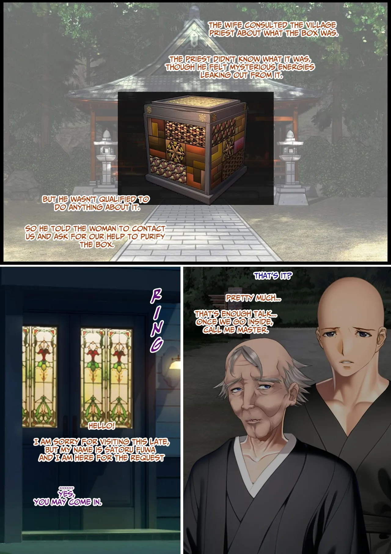 The Succubus Box: A lewd and unusual fate befalls the exorcist grandfather and grandson. Page 8