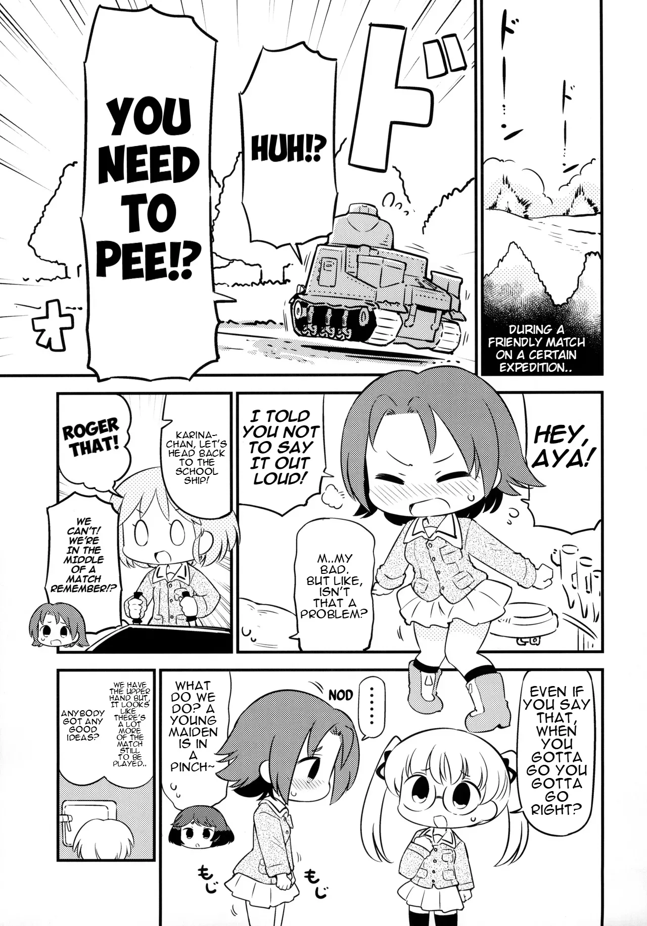 (C104) [Hanomidou (Hanomido)]AZUSA WAR!!(Girls und Panzer) [English] Page 6
