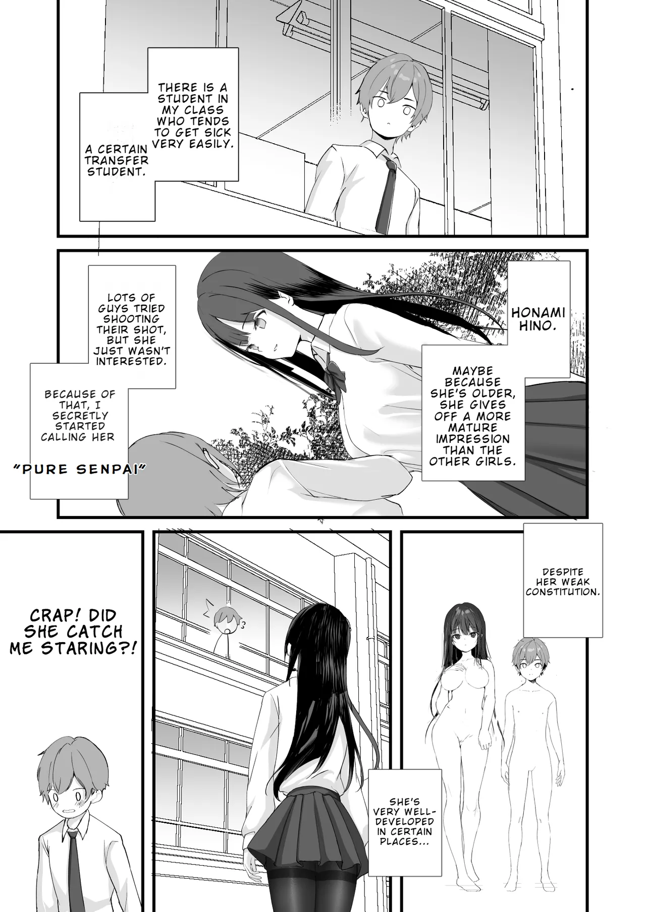 [47sp. (Takashina@Masato)]Seiso Senpai Seiyoku Tsuyoi - Neat senior with strong sexual desire[English] [Ballons translator] [Digital] Page 2