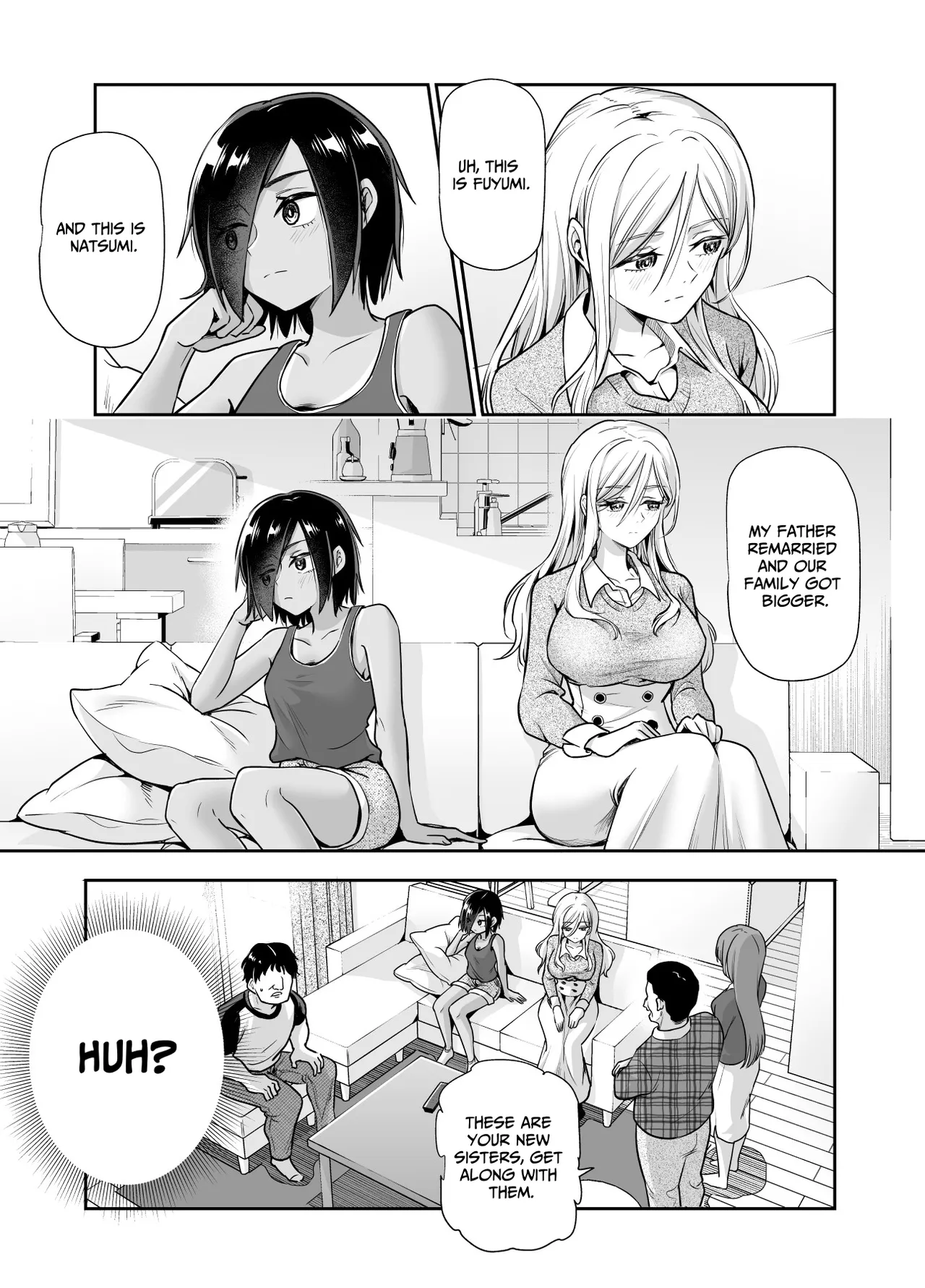 [Nyuu Koubou (Kamenashi)]Totsuzen Gishi to Gimai ga Dekite Shimatta Ken EX | I Suddenly Gained Two Stepsisters EX ~my life after they caught me fapping~[English] [Therion] Page 3