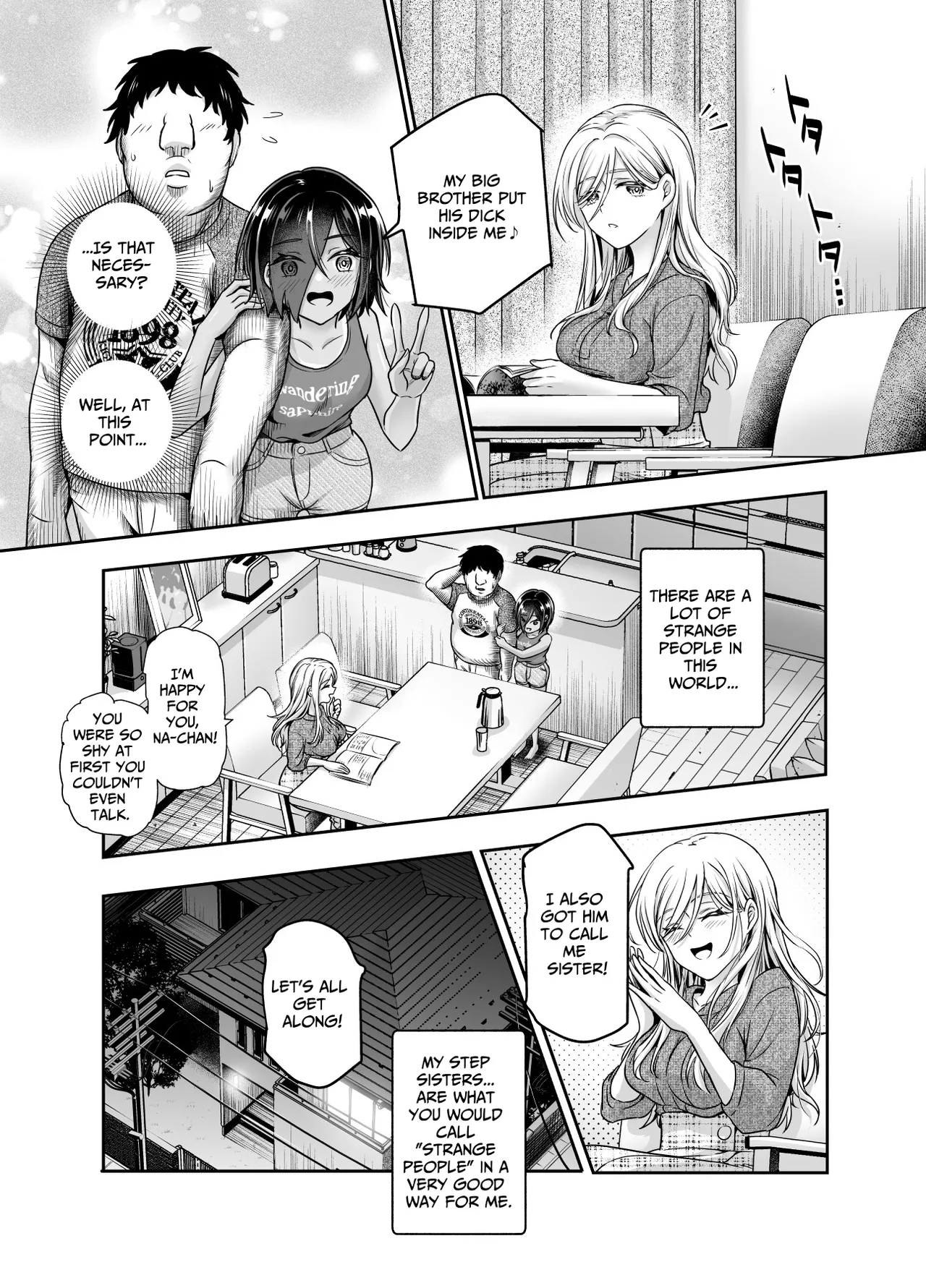[Nyuu Koubou (Kamenashi)]Totsuzen Gishi to Gimai ga Dekite Shimatta Ken EX | I Suddenly Gained Two Stepsisters EX ~my life after they caught me fapping~[English] [Therion] Page 38
