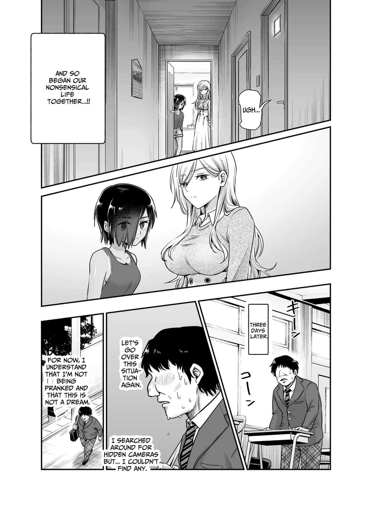 [Nyuu Koubou (Kamenashi)]Totsuzen Gishi to Gimai ga Dekite Shimatta Ken EX | I Suddenly Gained Two Stepsisters EX ~my life after they caught me fapping~[English] [Therion] Page 7
