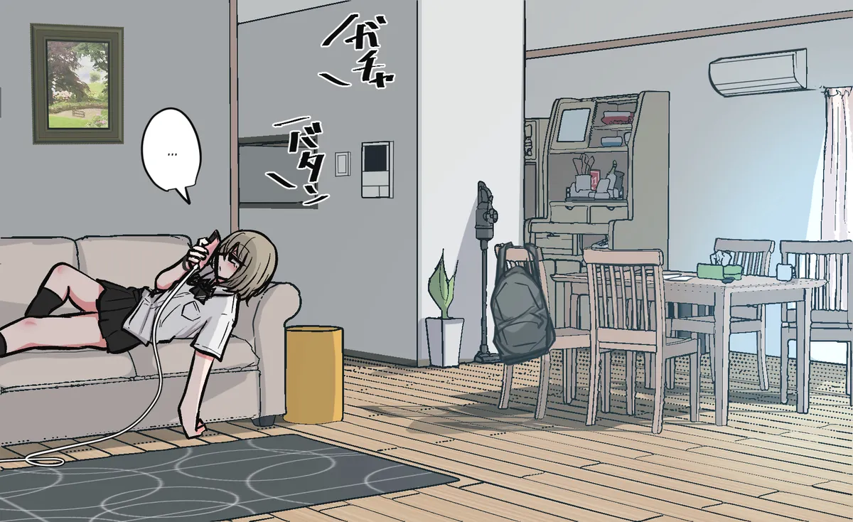 [torimogura]ribingu de kaihou onani-suru shinyu-chan | Best Friend-chan Masturbating Out in the Living Room[English] Page 2