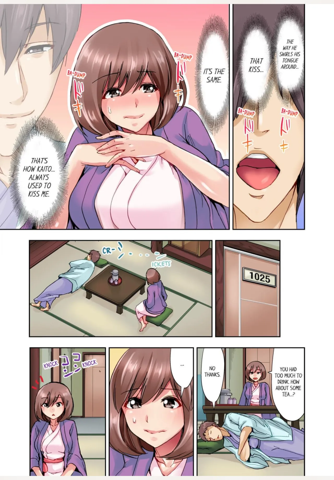 [Syo Aoi]Kekkon 3-Nen Me no Tsuma wa, Shain Ryokou Chuu ni Otto no Yoko de Netorareru! 1 | Netorare With a Busty Wife on a Company Trip 1[English] Page 14