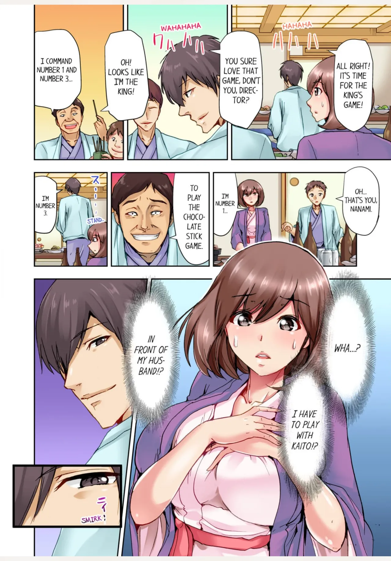 [Syo Aoi]Kekkon 3-Nen Me no Tsuma wa, Shain Ryokou Chuu ni Otto no Yoko de Netorareru! 1 | Netorare With a Busty Wife on a Company Trip 1[English] Page 9
