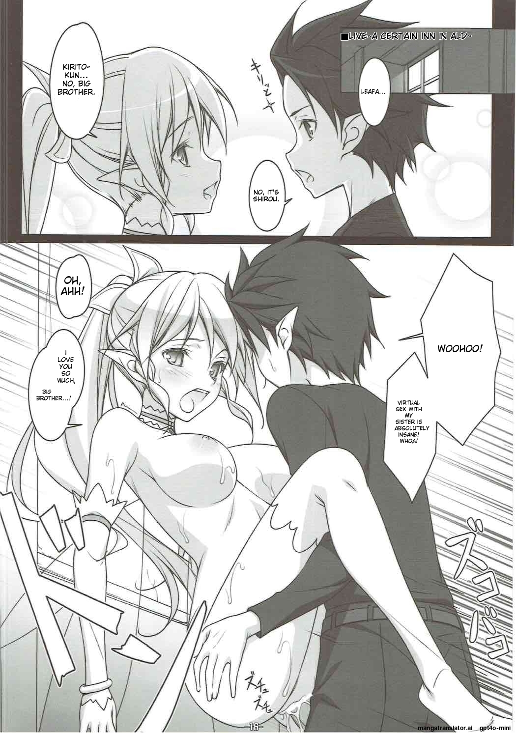 (C83) [Yuusha-sama Go-ikkou (Nemigi Tsukasa)]FOOL'S GARDEN(Sword Art Online) [English] [AI Translated] Page 14