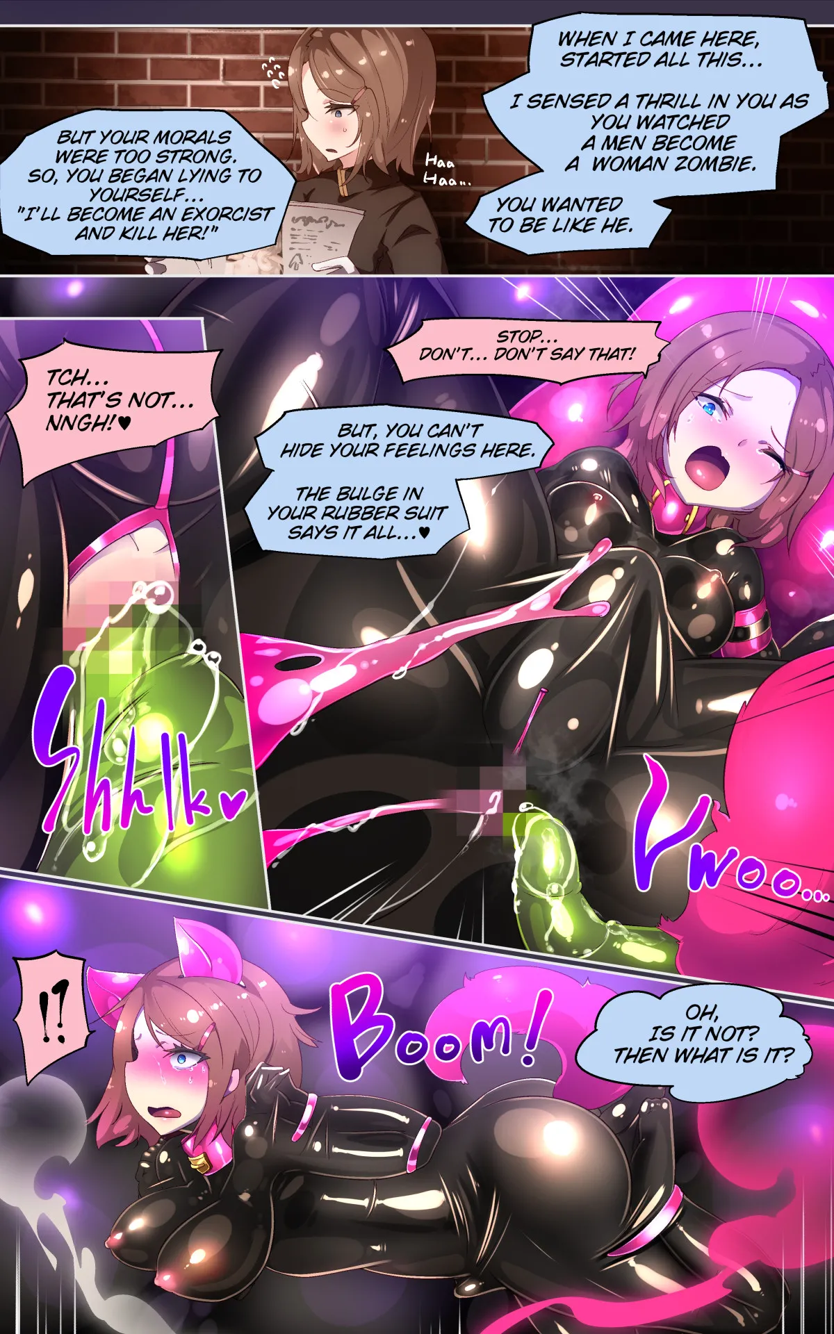 [Yasemura lo-ru (Teishoku, Toyono Kitsune.)]Midara na Jashin o Minukarete Kimi ga TS Inma ni Ochiru Manga -Inkou Gekka no Kansen Midara- | Dark Desires Under the Moonlight[English] Page 13