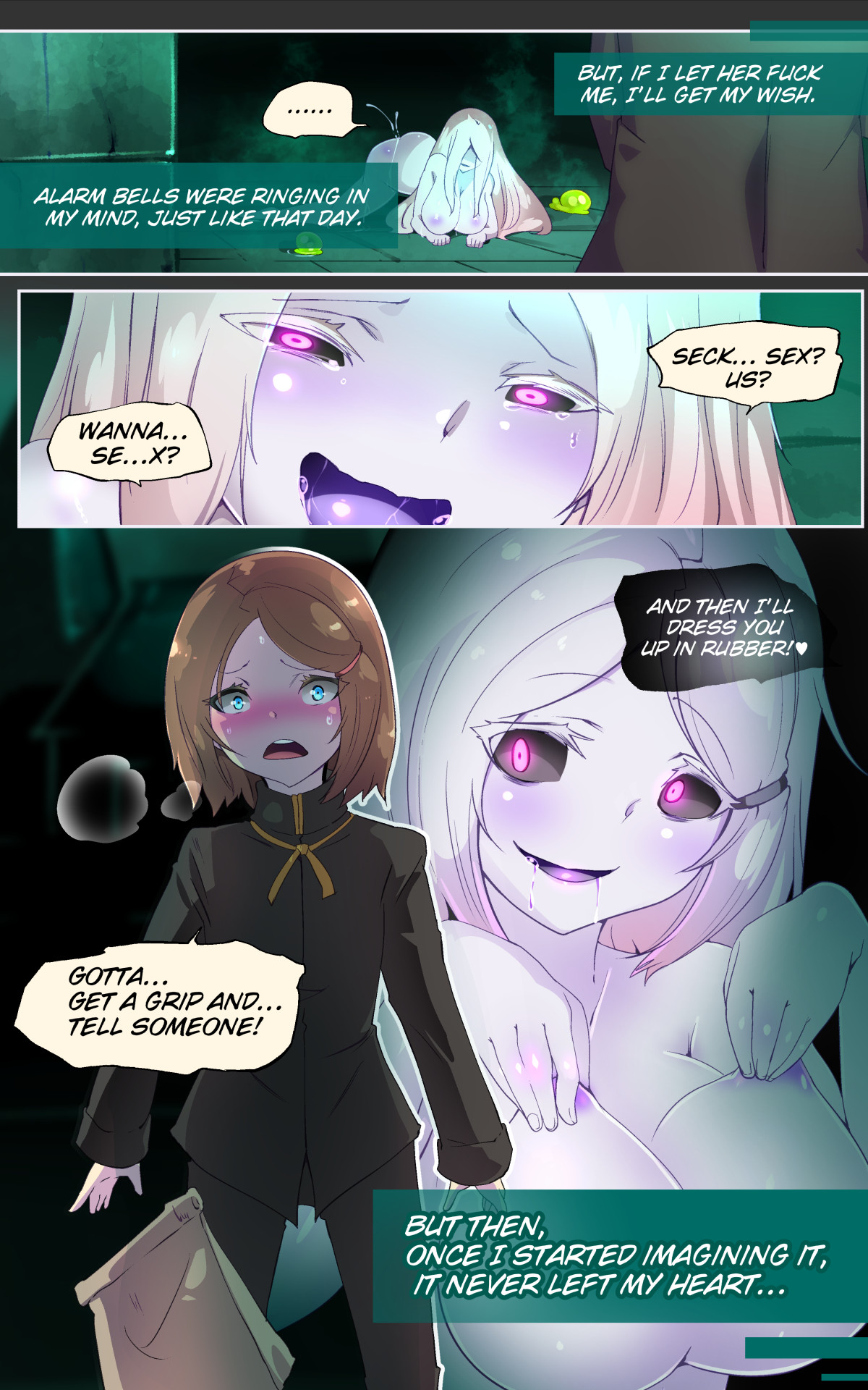 [Yasemura lo-ru (Teishoku, Toyono Kitsune.)]Midara na Jashin o Minukarete Kimi ga TS Inma ni Ochiru Manga -Inkou Gekka no Kansen Midara- | Dark Desires Under the Moonlight[English] Page 5