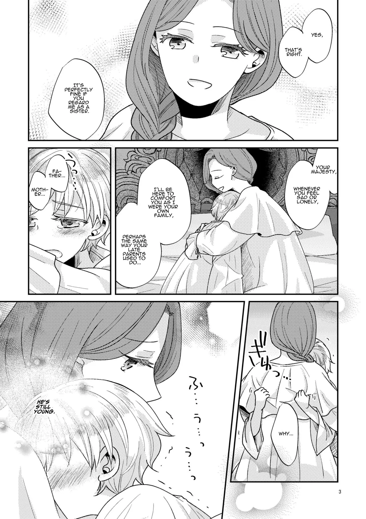 [Guzunoro. (Arishiro Ichiya)]Shounen Ou to Toshiue Ouhi | The Boy King and His Older Queen[English] [ADTL] Page 4
