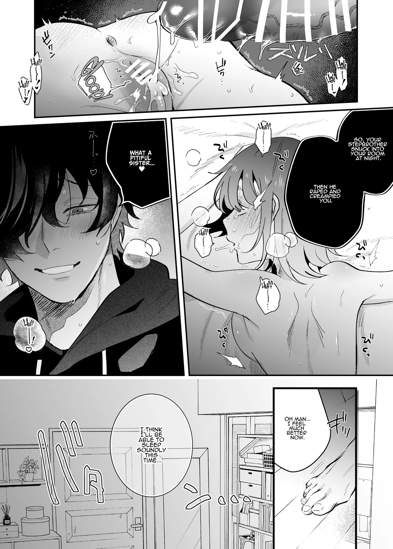 [SOUMUNCHI (Gurida Soumu)]Menhera Gitei no Muyuubyou Ecchi "Yobai Daisakusen!" Comicalize Ban | Sleepwalk Sex with your Crazy Stepbrother[English] [ADTL] Page 33