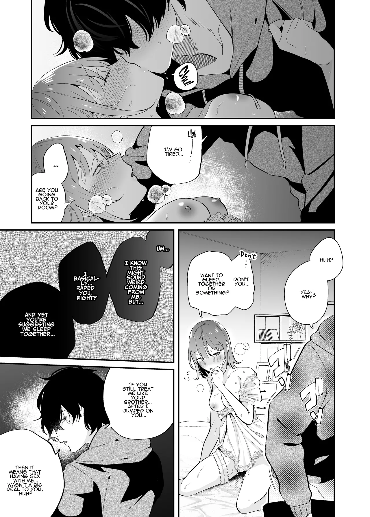 [SOUMUNCHI (Gurida Soumu)]Menhera Gitei no Muyuubyou Ecchi "Yobai Daisakusen!" Comicalize Ban | Sleepwalk Sex with your Crazy Stepbrother[English] [ADTL] Page 53