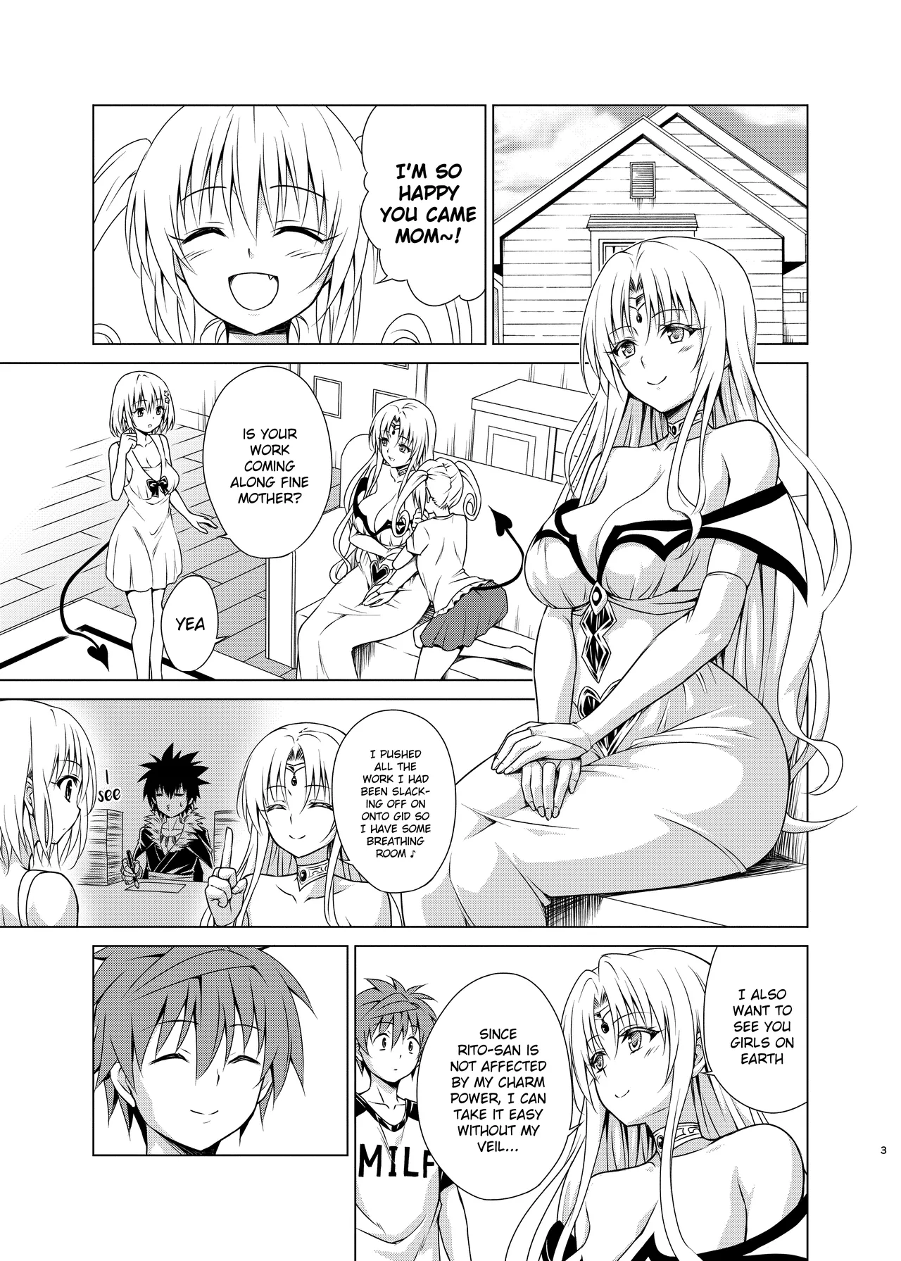 [TORA MACHINE (Kasukabe Taro)]Mesuinu Ouhi | Bitch Queen(To LOVE-Ru) [English] [Digital] Page 2