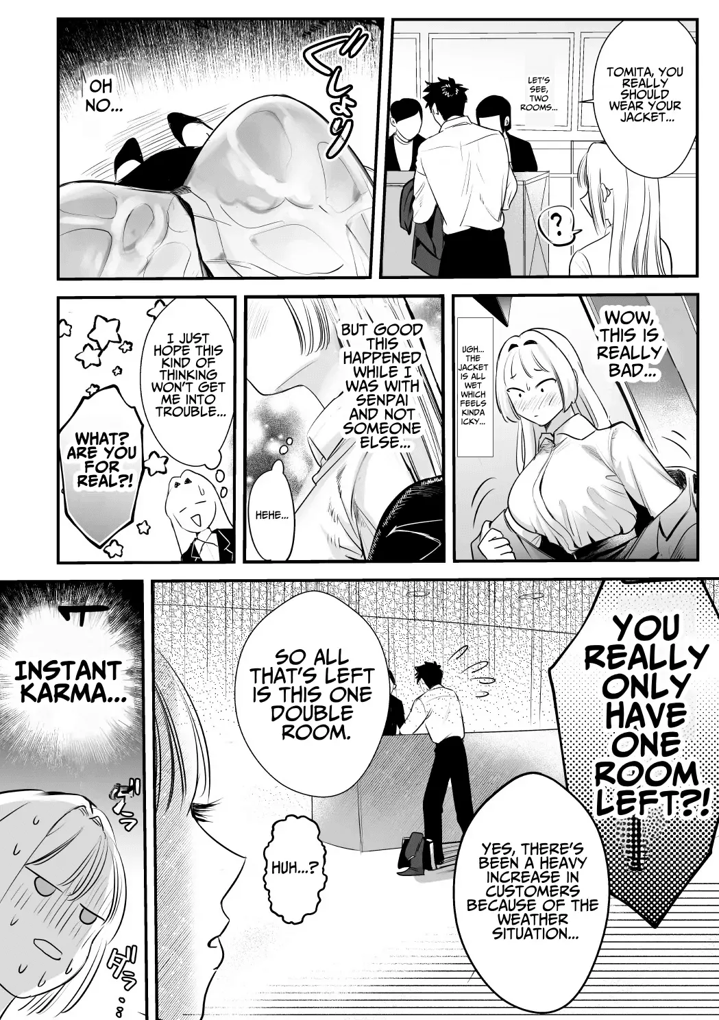 [Rewr]Kaerenai Futari ~Taifuu no Yoru, Akogare no Senpai to...Aibeya Dekiai Nama Koubi~ | They Can't Go Back ~Alone with Senpai on a Typhoon Night~[English] Page 14