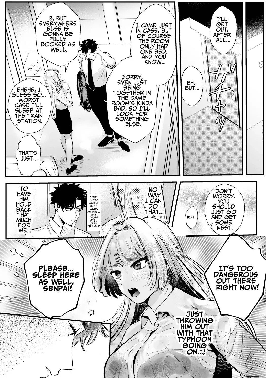 [Rewr]Kaerenai Futari ~Taifuu no Yoru, Akogare no Senpai to...Aibeya Dekiai Nama Koubi~ | They Can't Go Back ~Alone with Senpai on a Typhoon Night~[English] Page 15