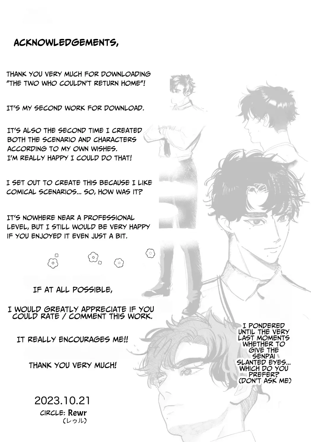 [Rewr]Kaerenai Futari ~Taifuu no Yoru, Akogare no Senpai to...Aibeya Dekiai Nama Koubi~ | They Can't Go Back ~Alone with Senpai on a Typhoon Night~[English] Page 56