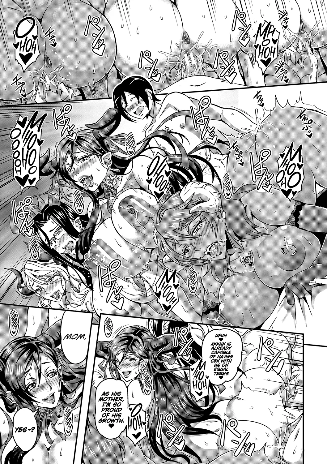 [Mifune Seijirou]Boku to Succubus Mama-tachi to no Harem Life[English] [Hennojin] [Digital] Page 37