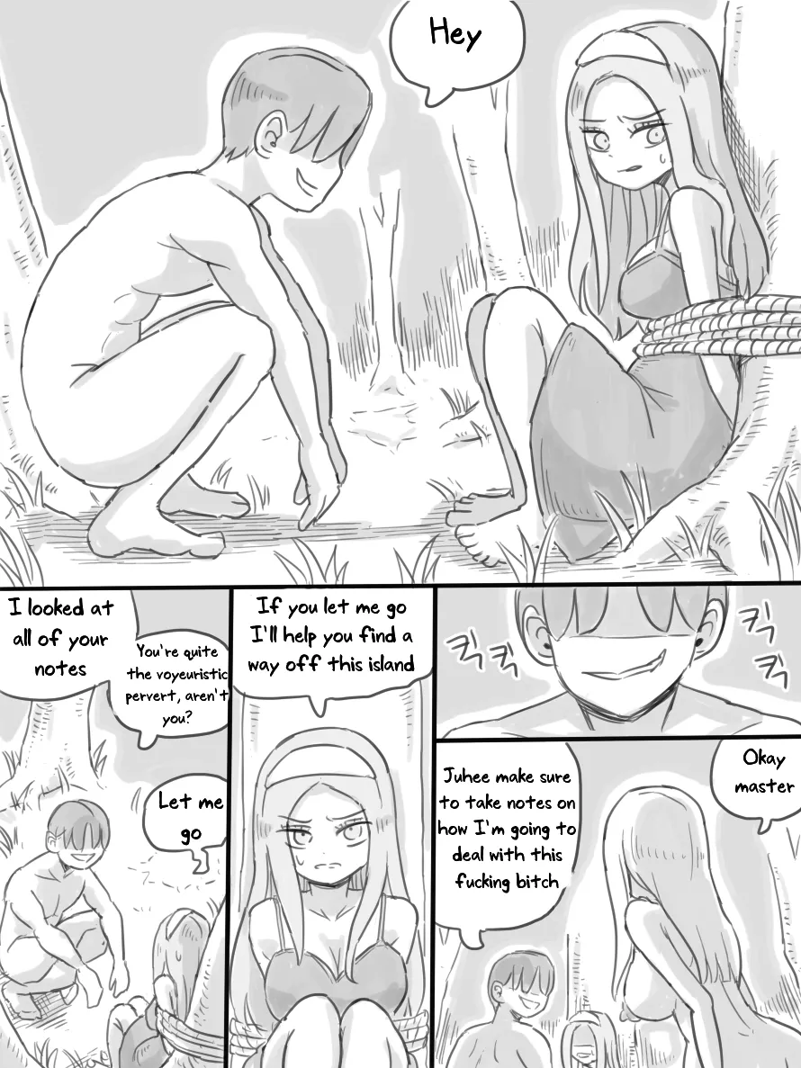 [nisino]Deserted Island[English] [Uncle Bane] (B&W Version) Page 124