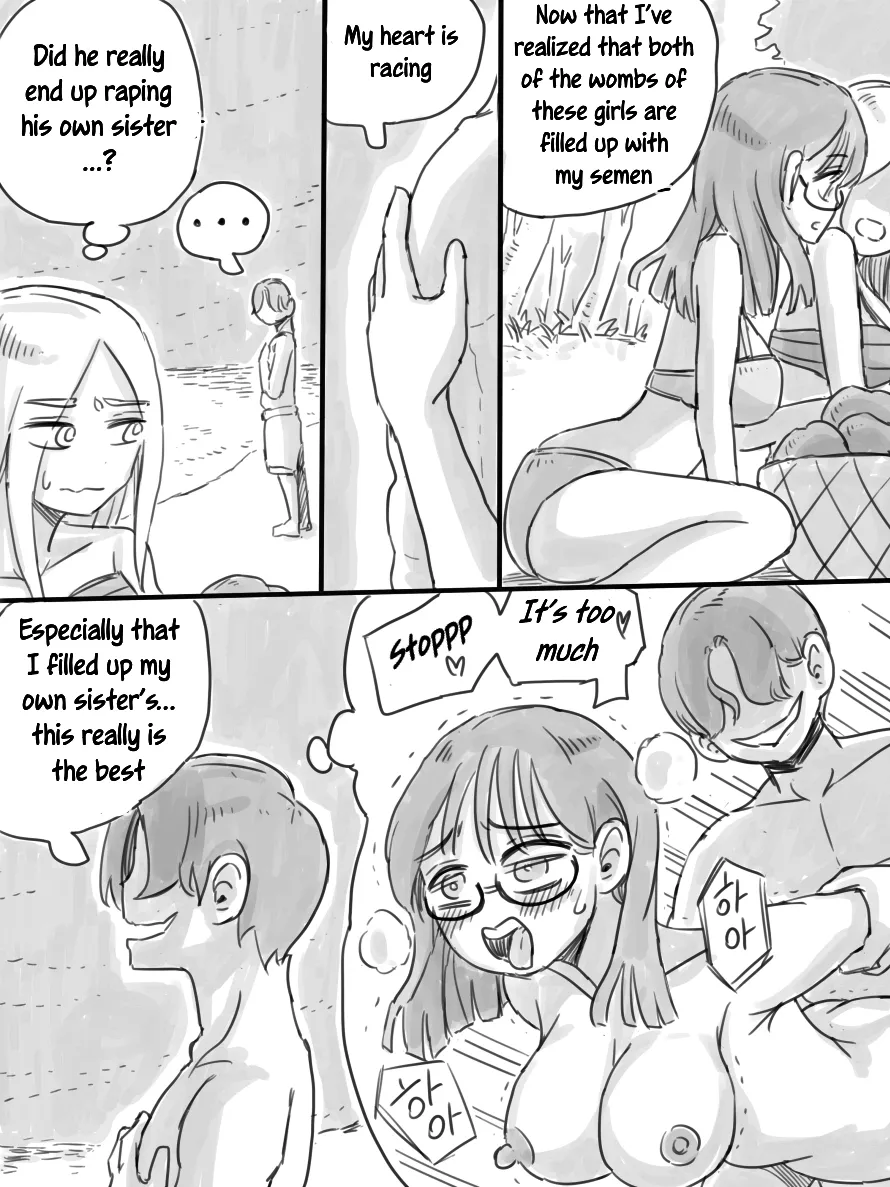[nisino]Deserted Island[English] [Uncle Bane] (B&W Version) Page 40